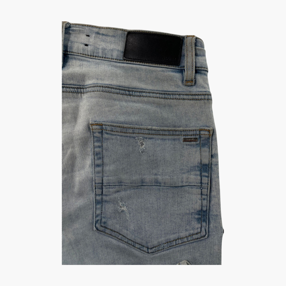 Amiri Grateful Dead Patchwork Light Wash Jeans
