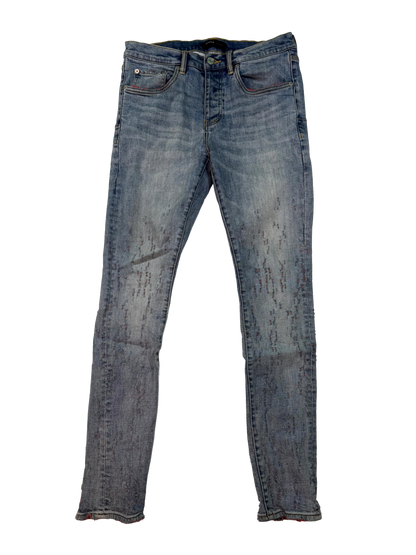 Purple Brand Red Stitch Light Wash Jeans