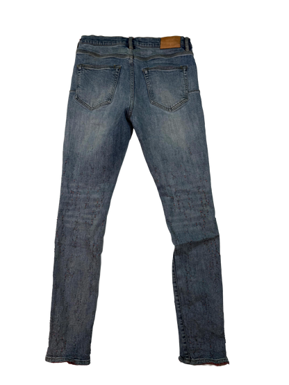 Purple Brand Red Stitch Light Wash Jeans