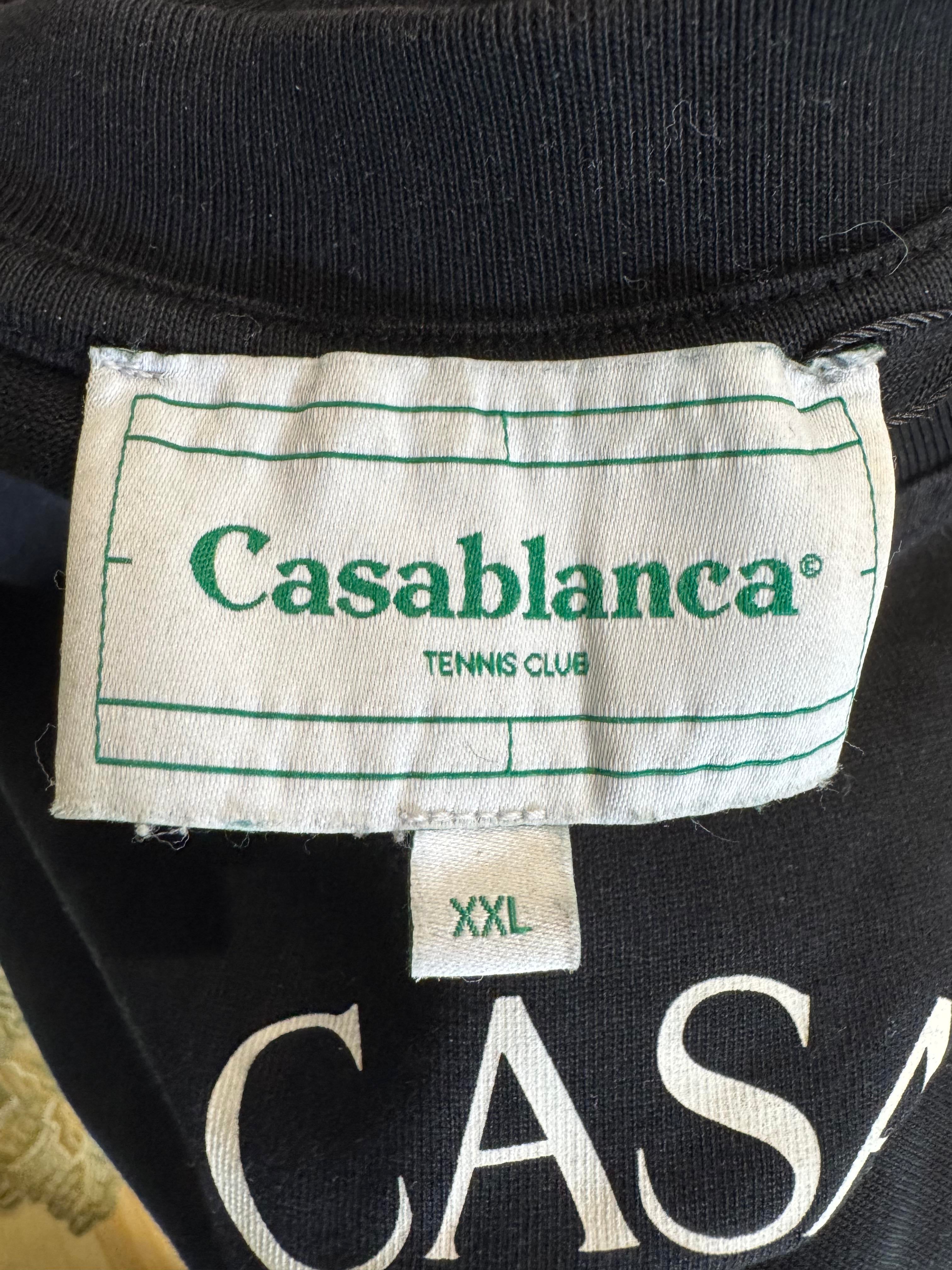 Casablanca Tennis Club Player Black Tee