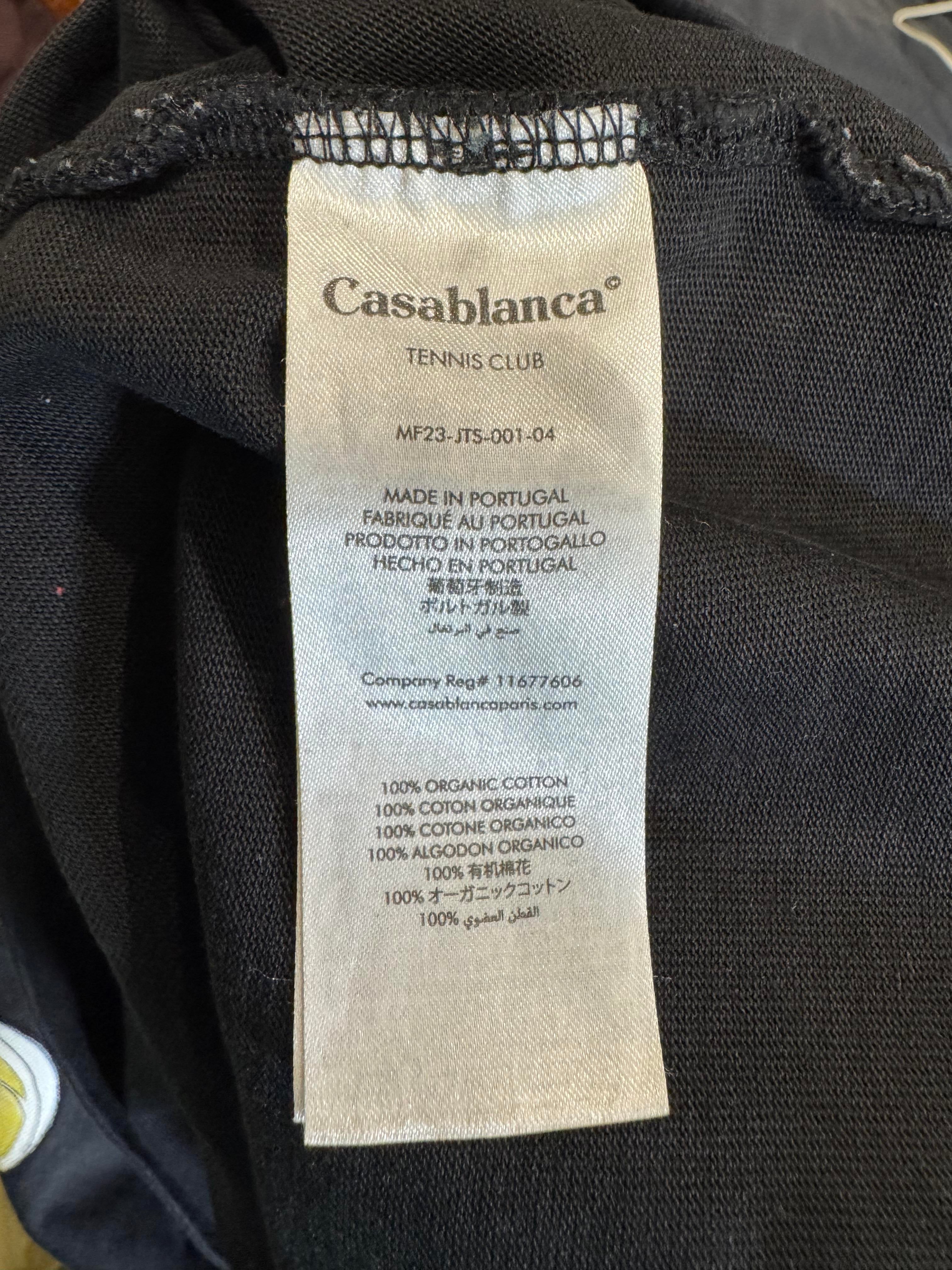 Casablanca Tennis Club Player Black Tee