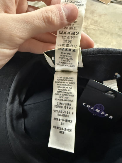 Burberry TB Logo Hat Black White Used Large