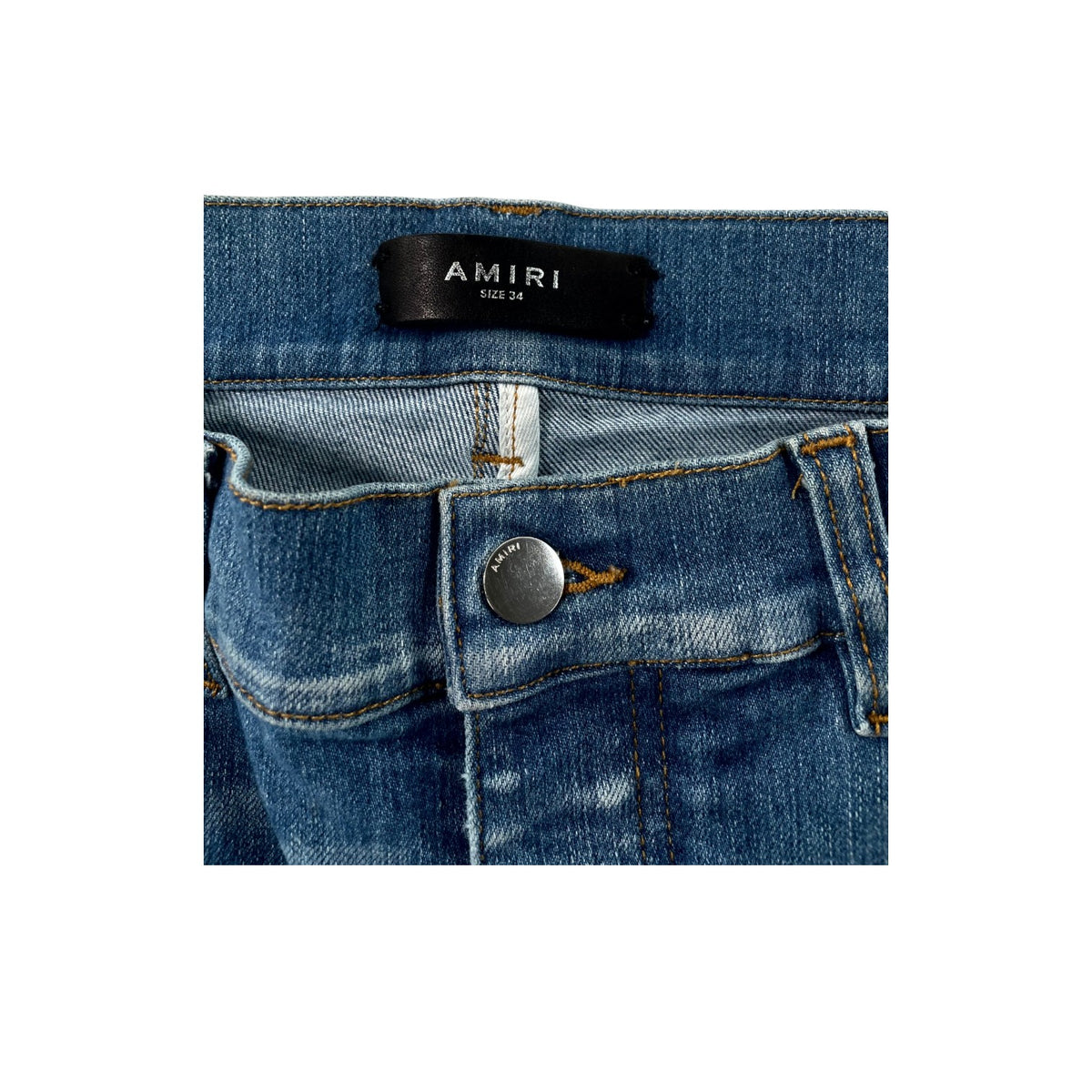 Amiri "MX1" Aloha Light Wash Jeans