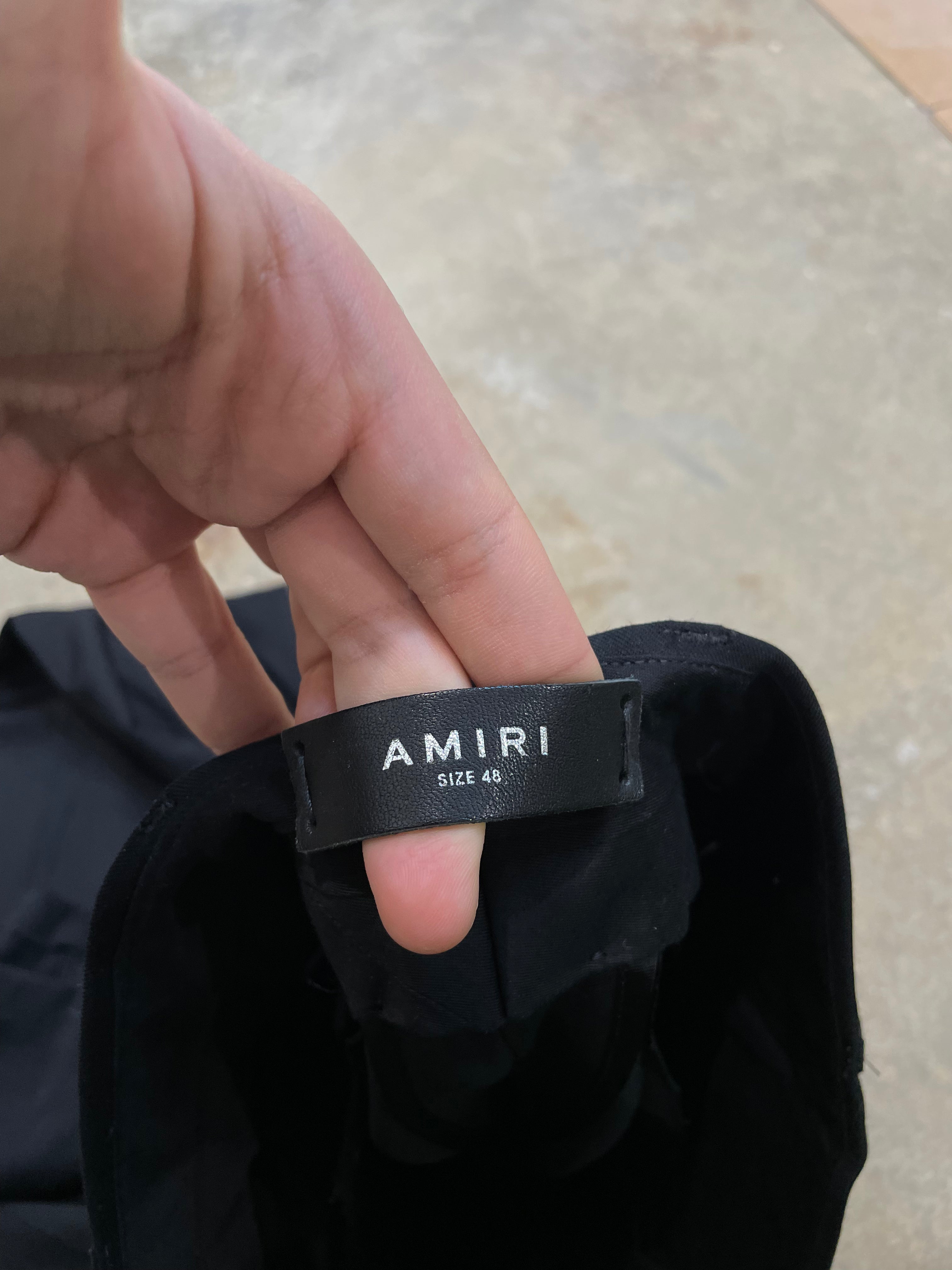 Amiri Suit Pants Black size:48 (Small) Used