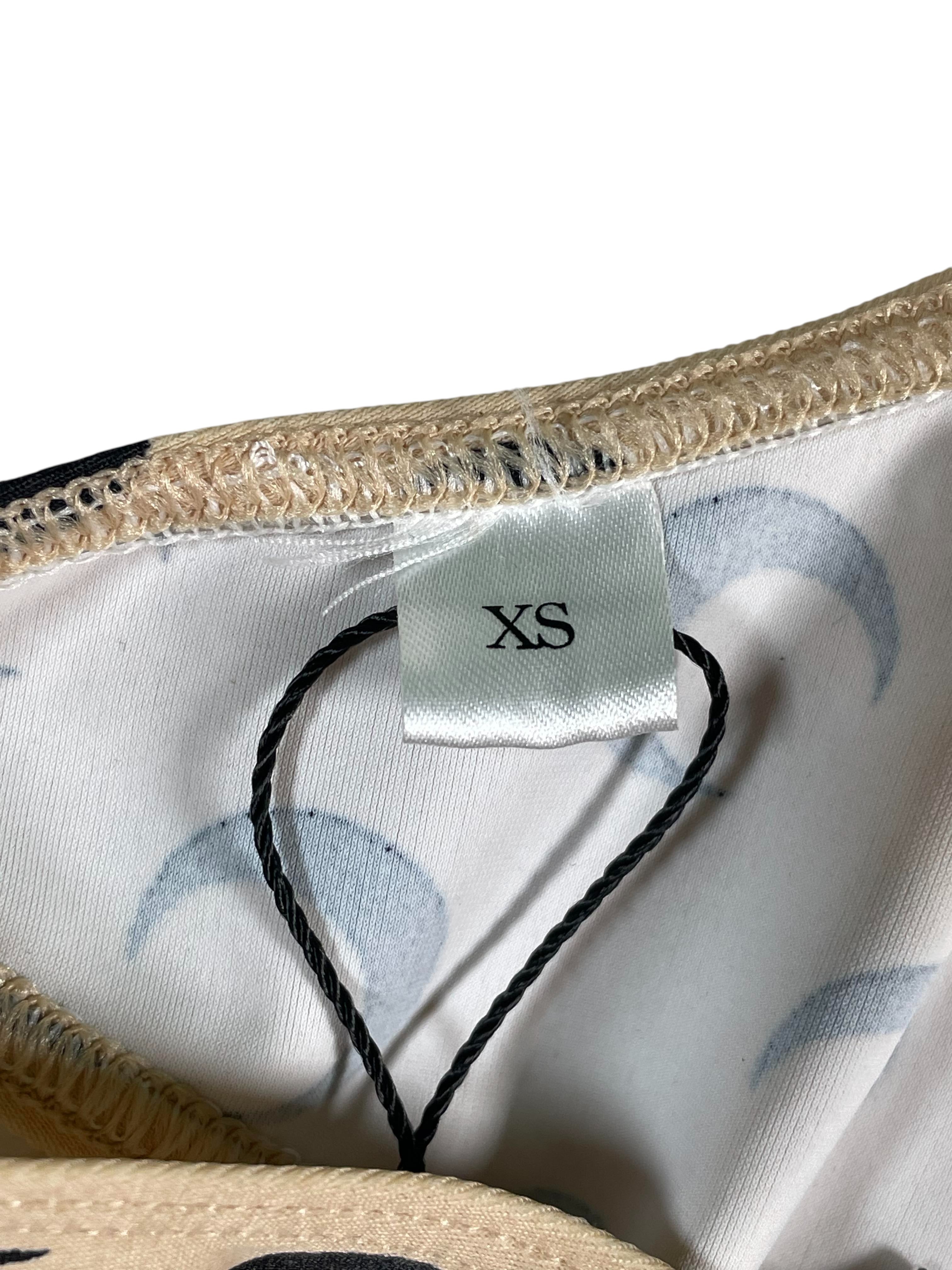 Marine Serre Monogram Tan & Black Swimsuits