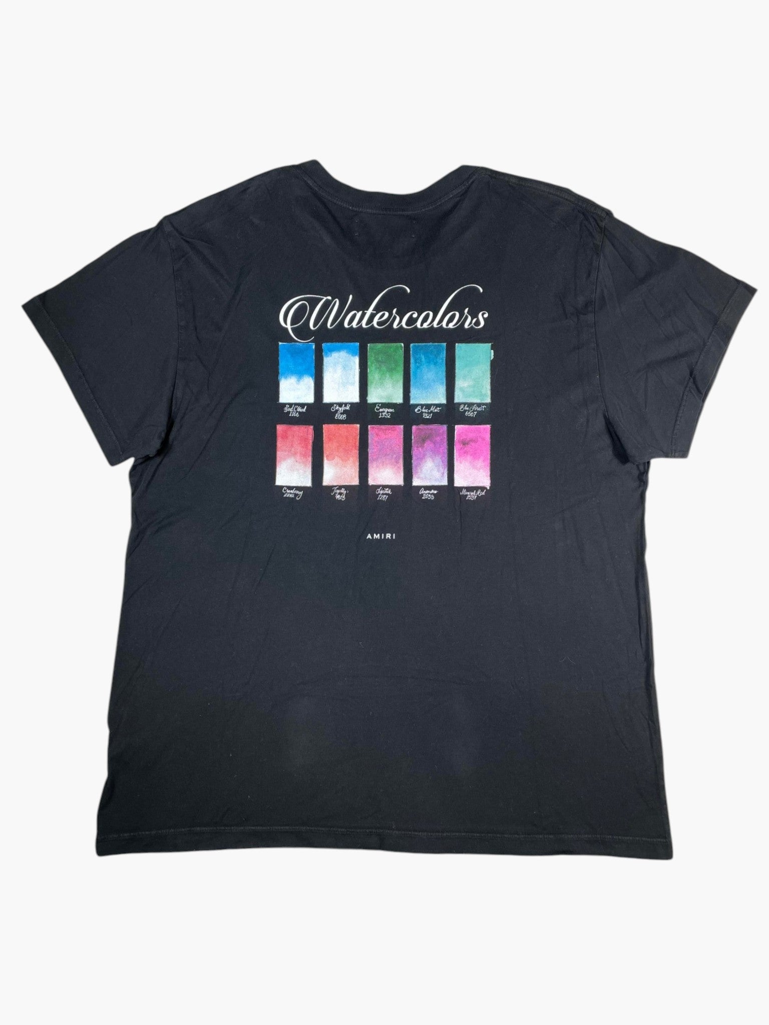 Amiri Watercolors Black Tee