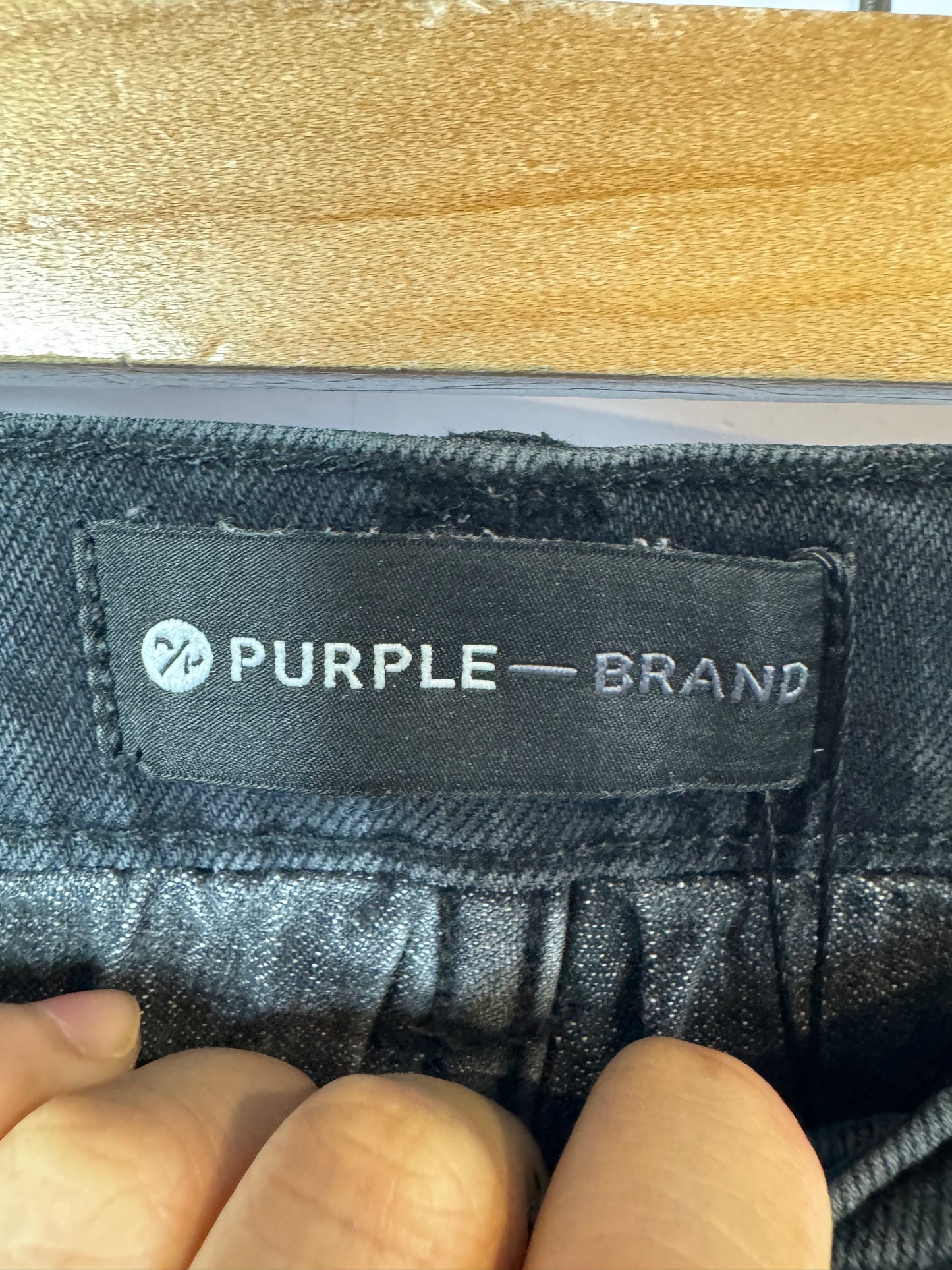 Purple Brand Light Wash Black Jeans