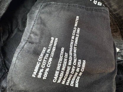 Purple Brand Light Wash Black Jeans