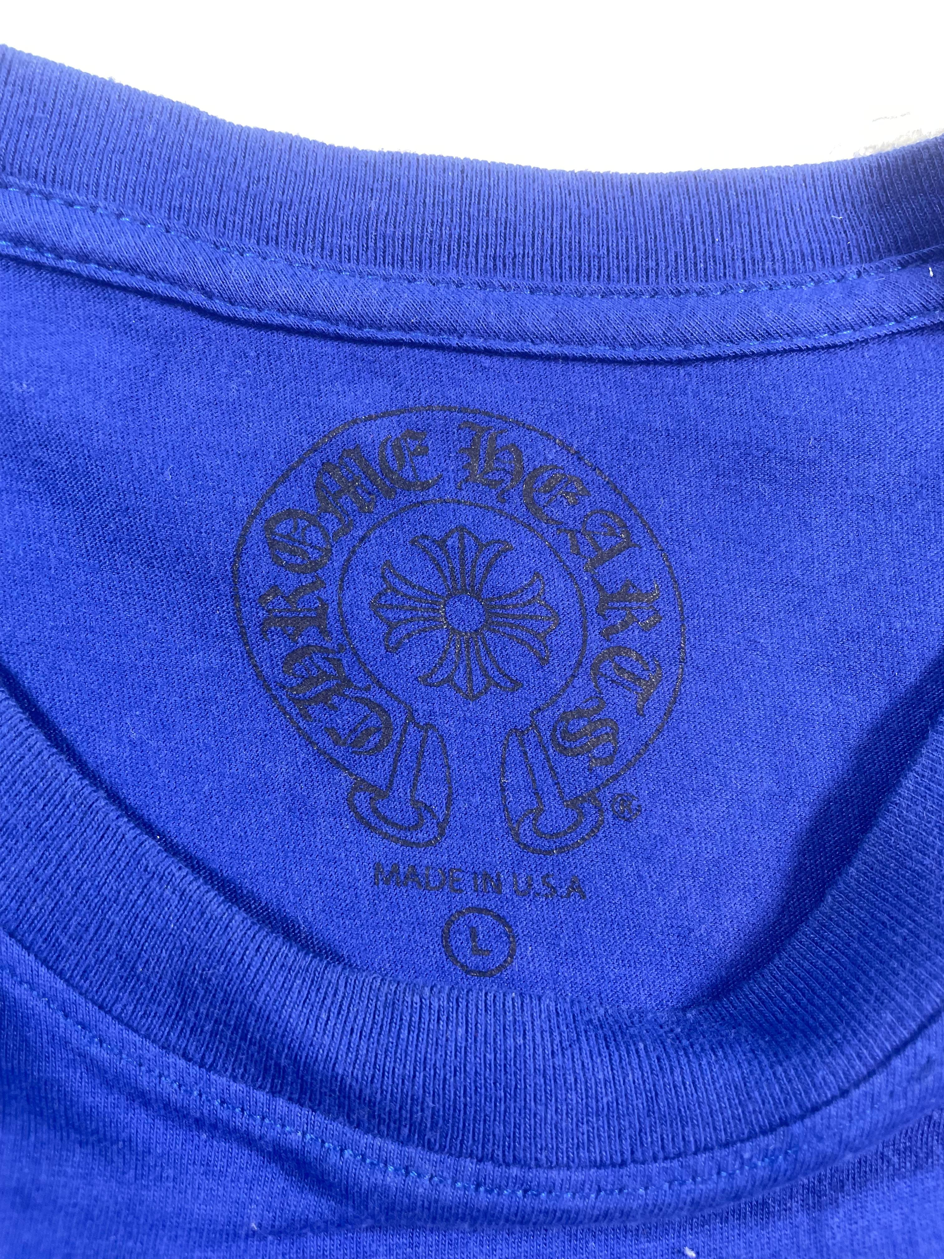 Chrome Hearts Navy & Baby Blue Star Long Sleeve