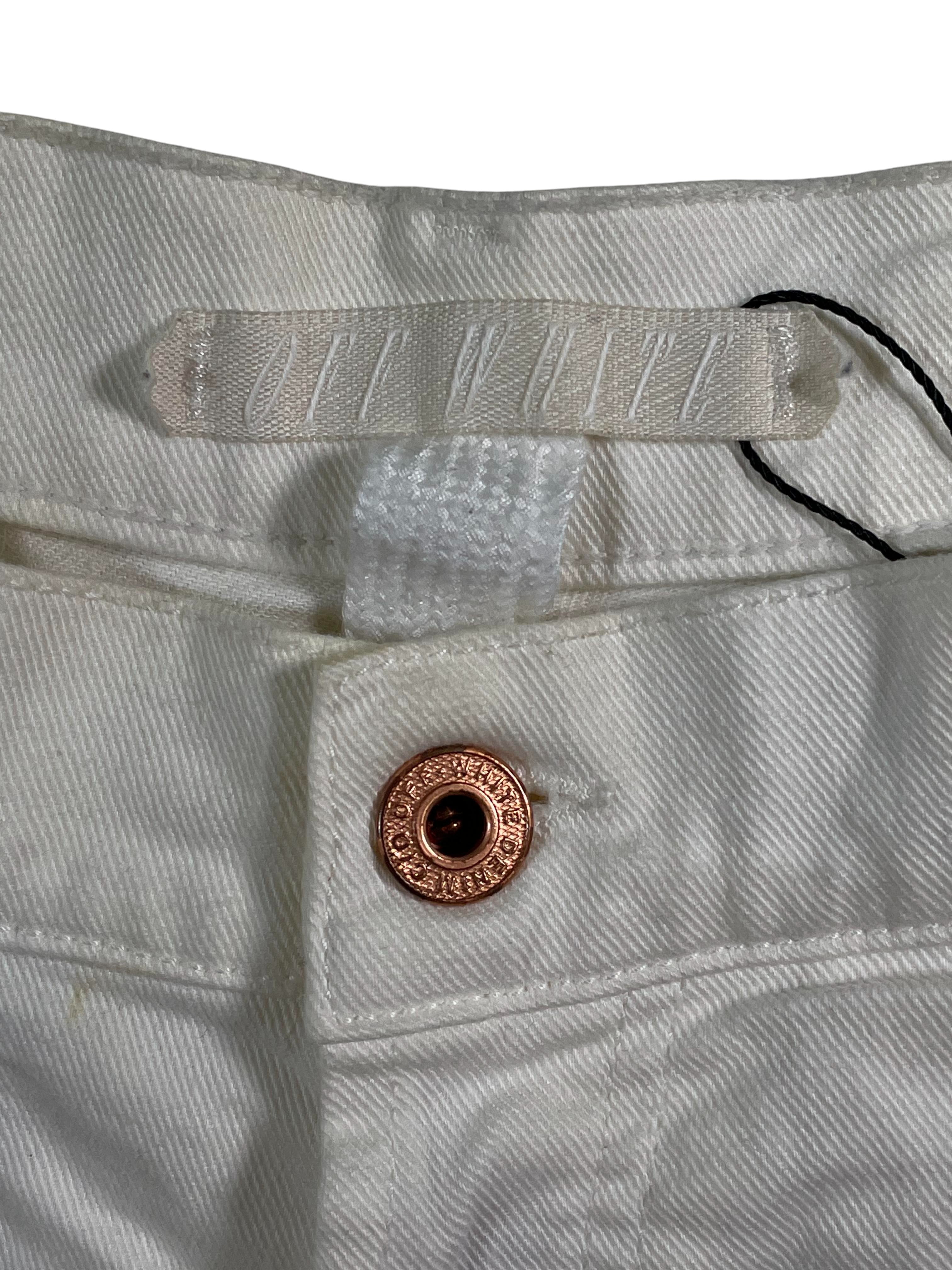 Off-White White Black Carpenter Shorts