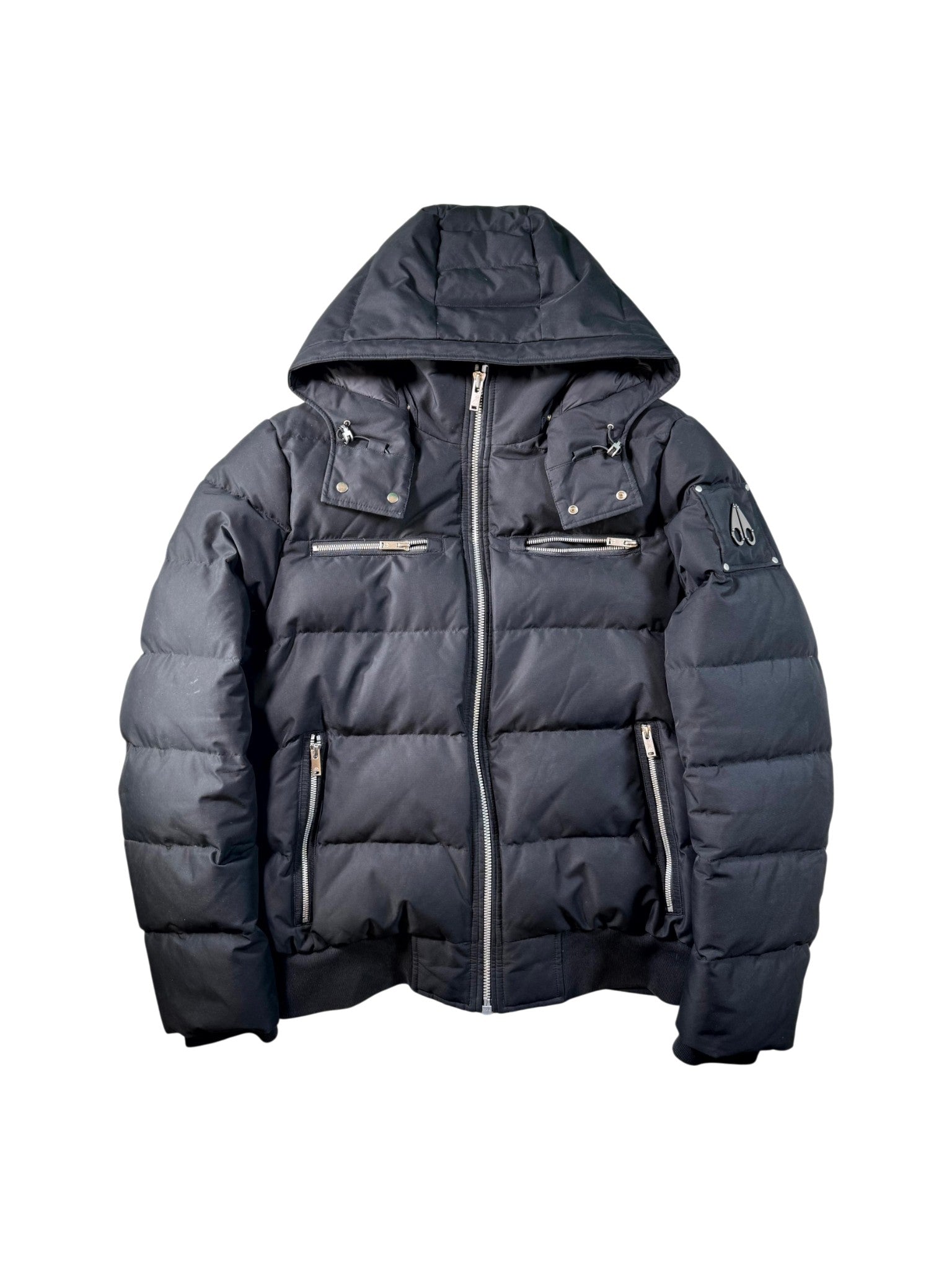 Moose Knuckles Black Bomber Jacket