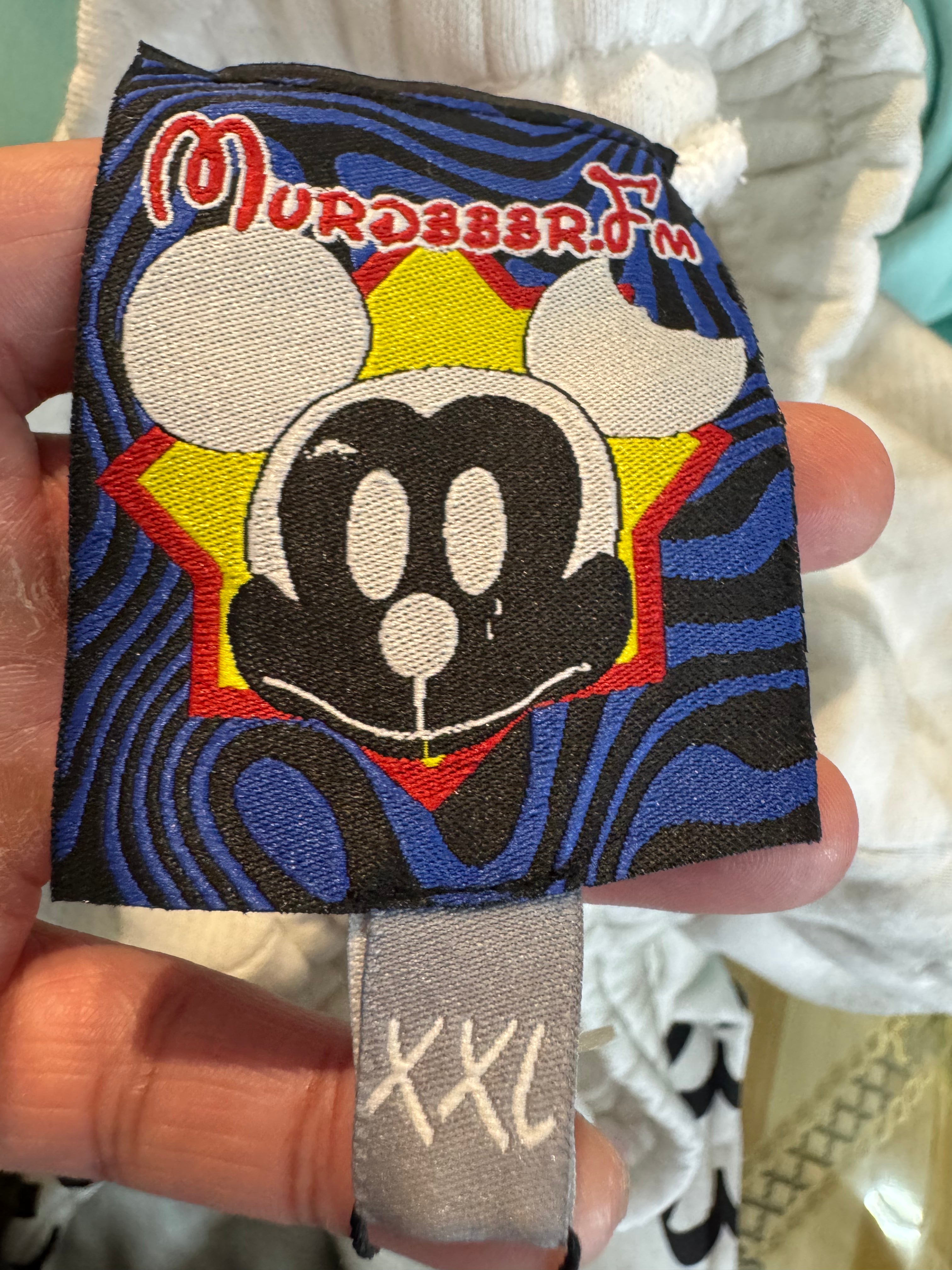 Murder.Fm Disney White Sweatpants