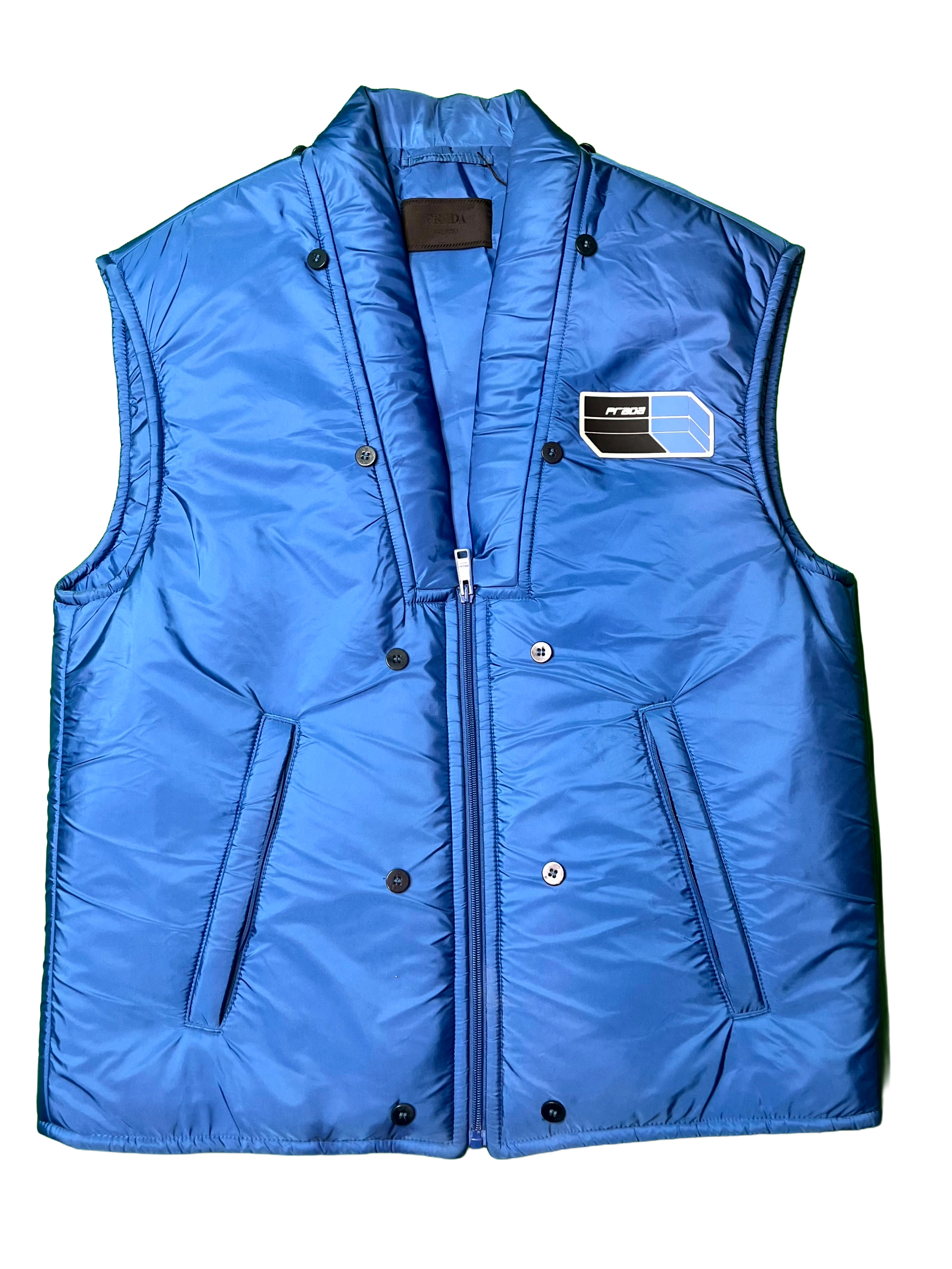Prada Puffer Blue Vest