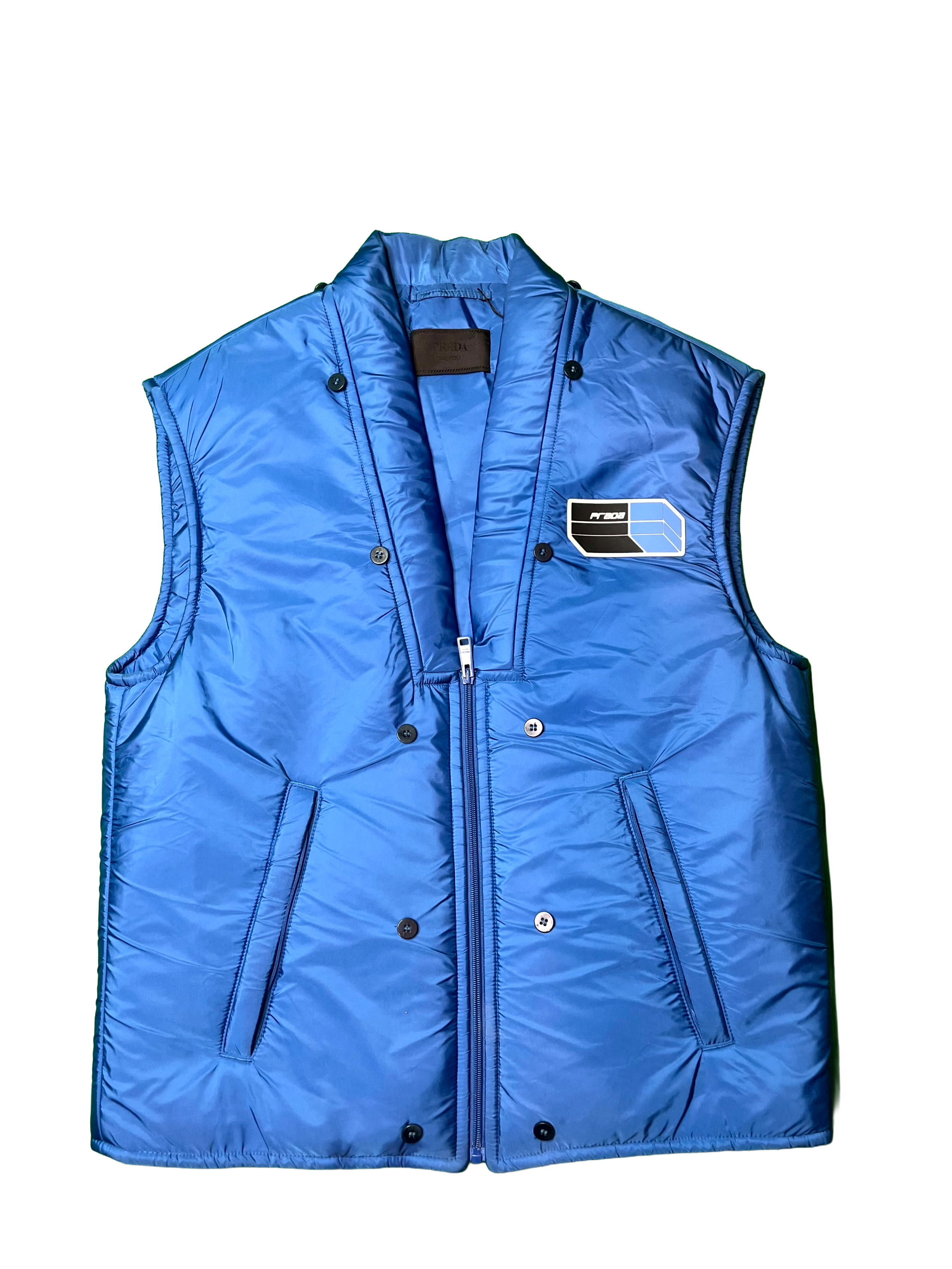 Prada Puffer Blue Vest