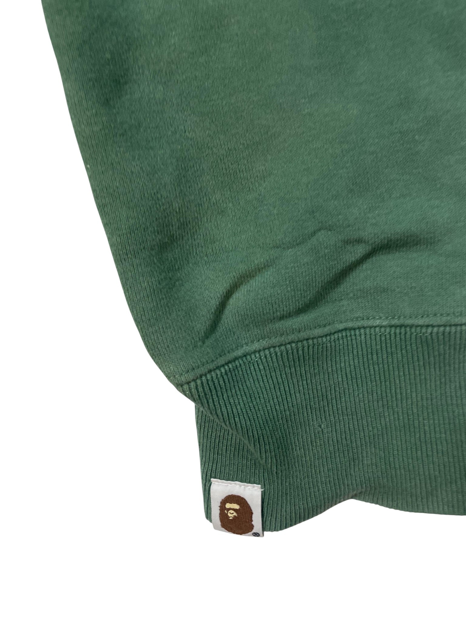 Bape 'Shark' Olive & Orange Zip Up Hoodie