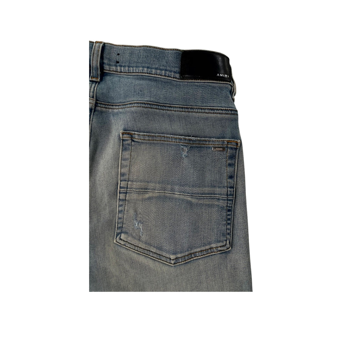 Amiri Vine Side Logo Light Wash Jeans