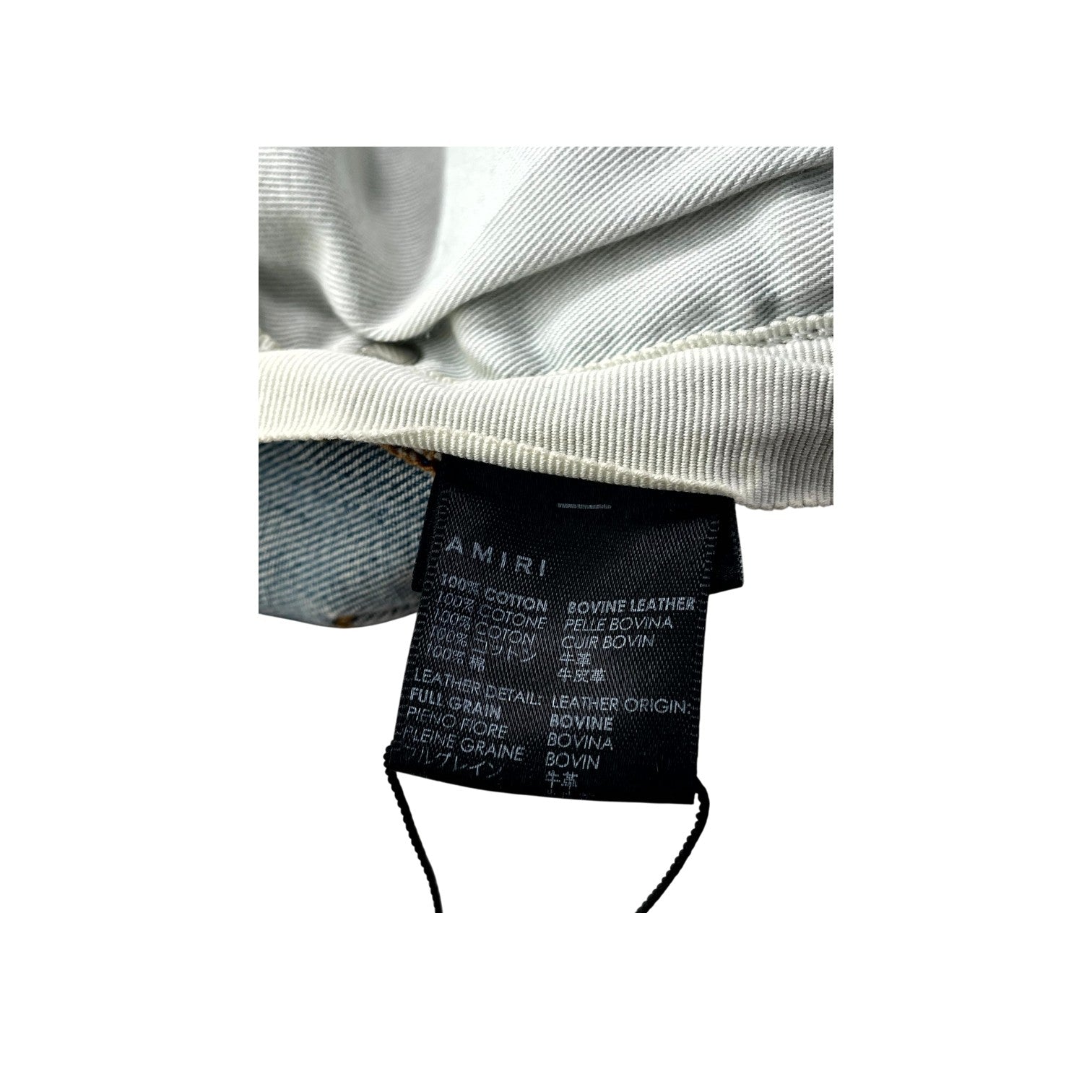 Amiri Vine Side Logo Light Wash Jeans