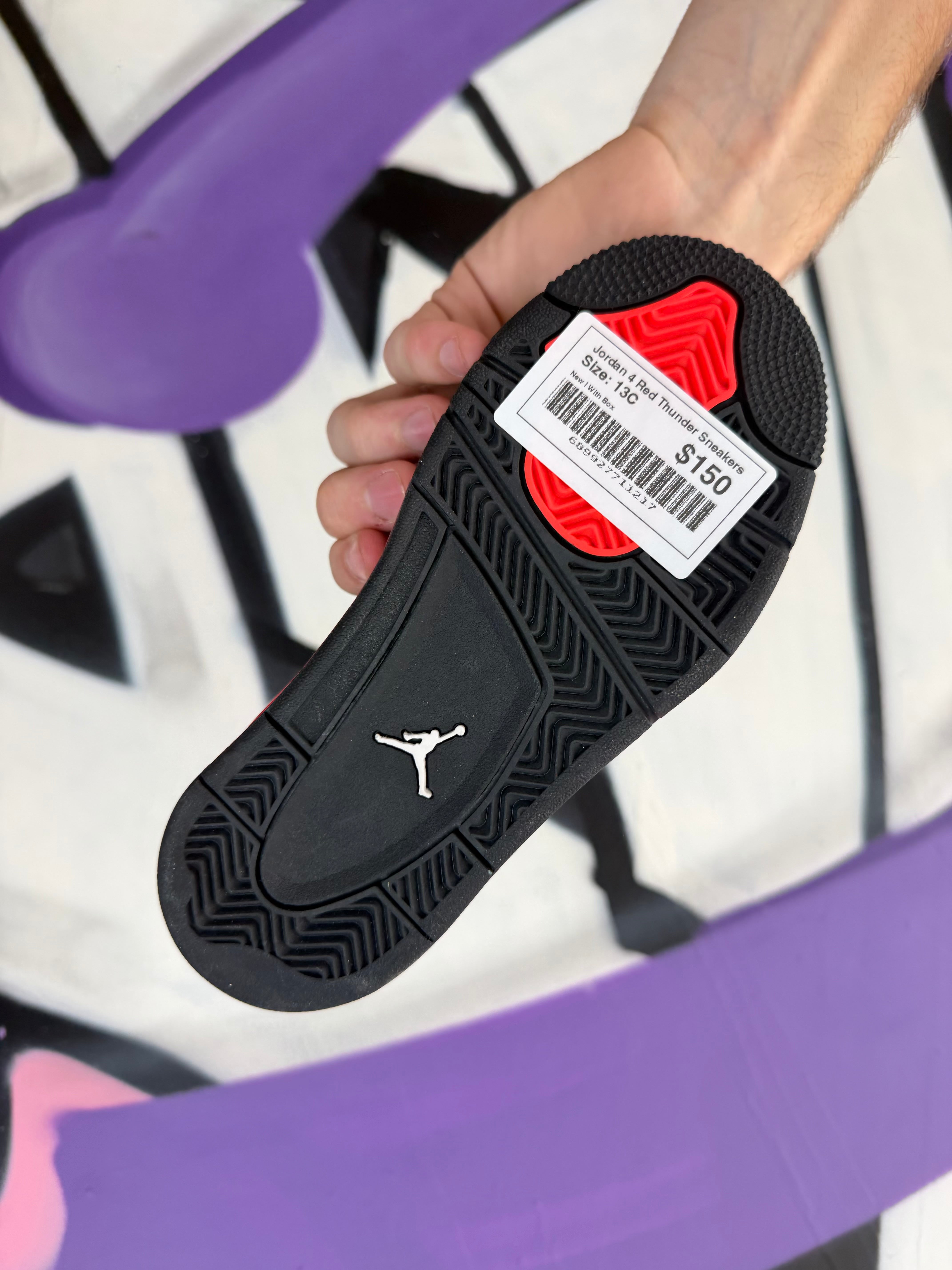 Jordan 4 Red Thunder Sneakers