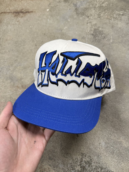 Hellstar Graffiti Snapback Blue Cream New OSFM