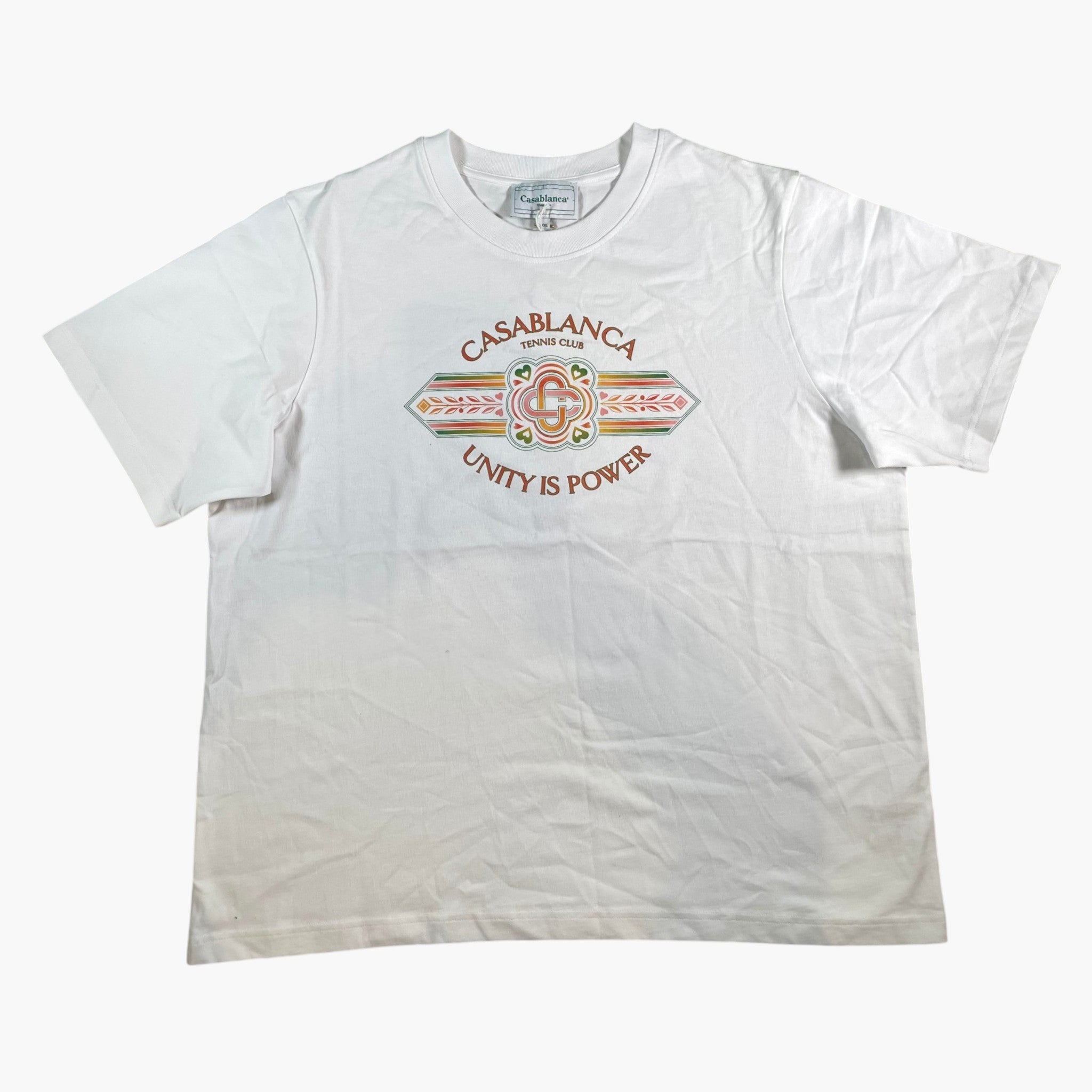 Casablanca Unity Is Power White Tee