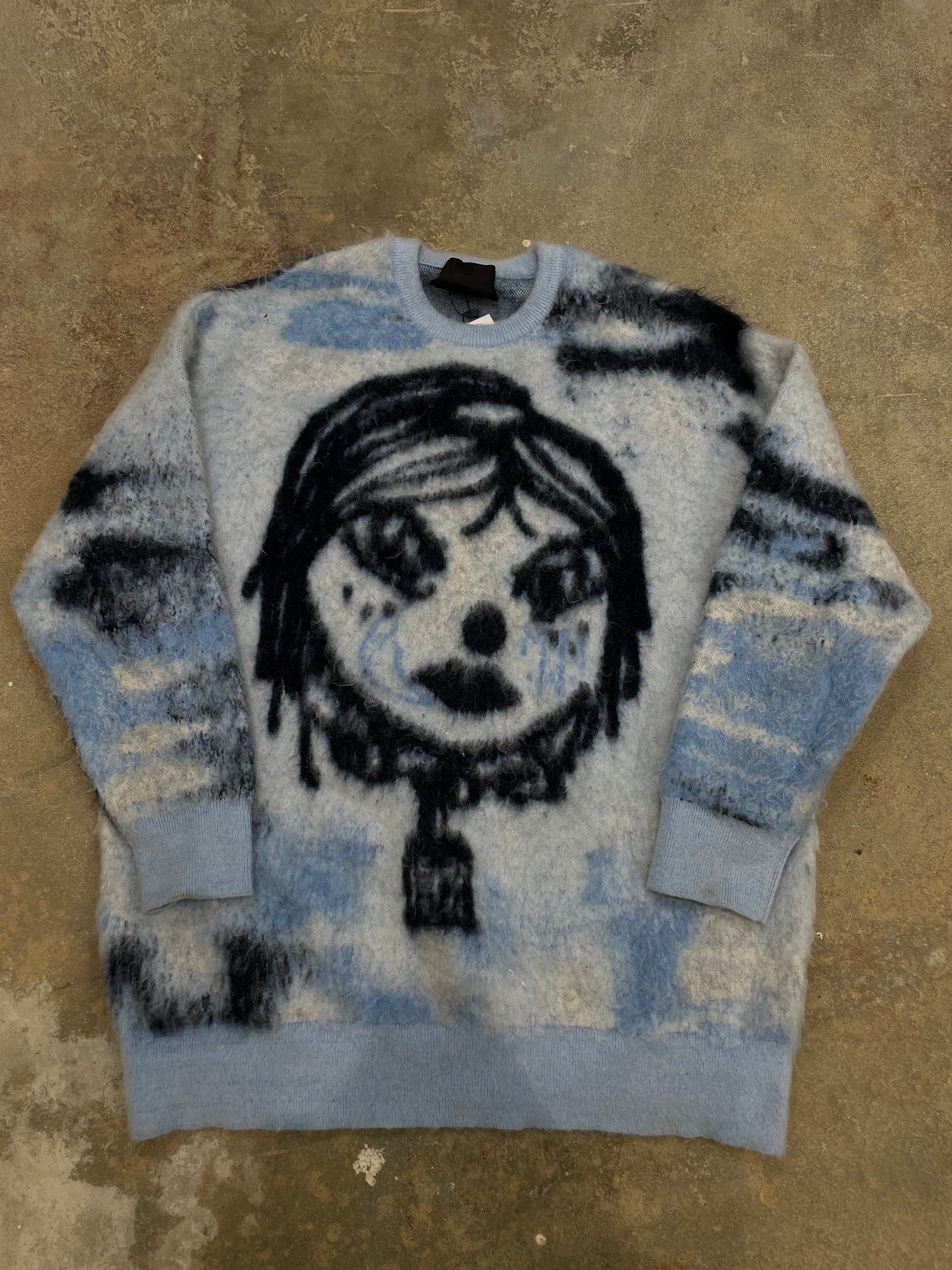 Givenchy Crewneck Blue Mohair Used XS