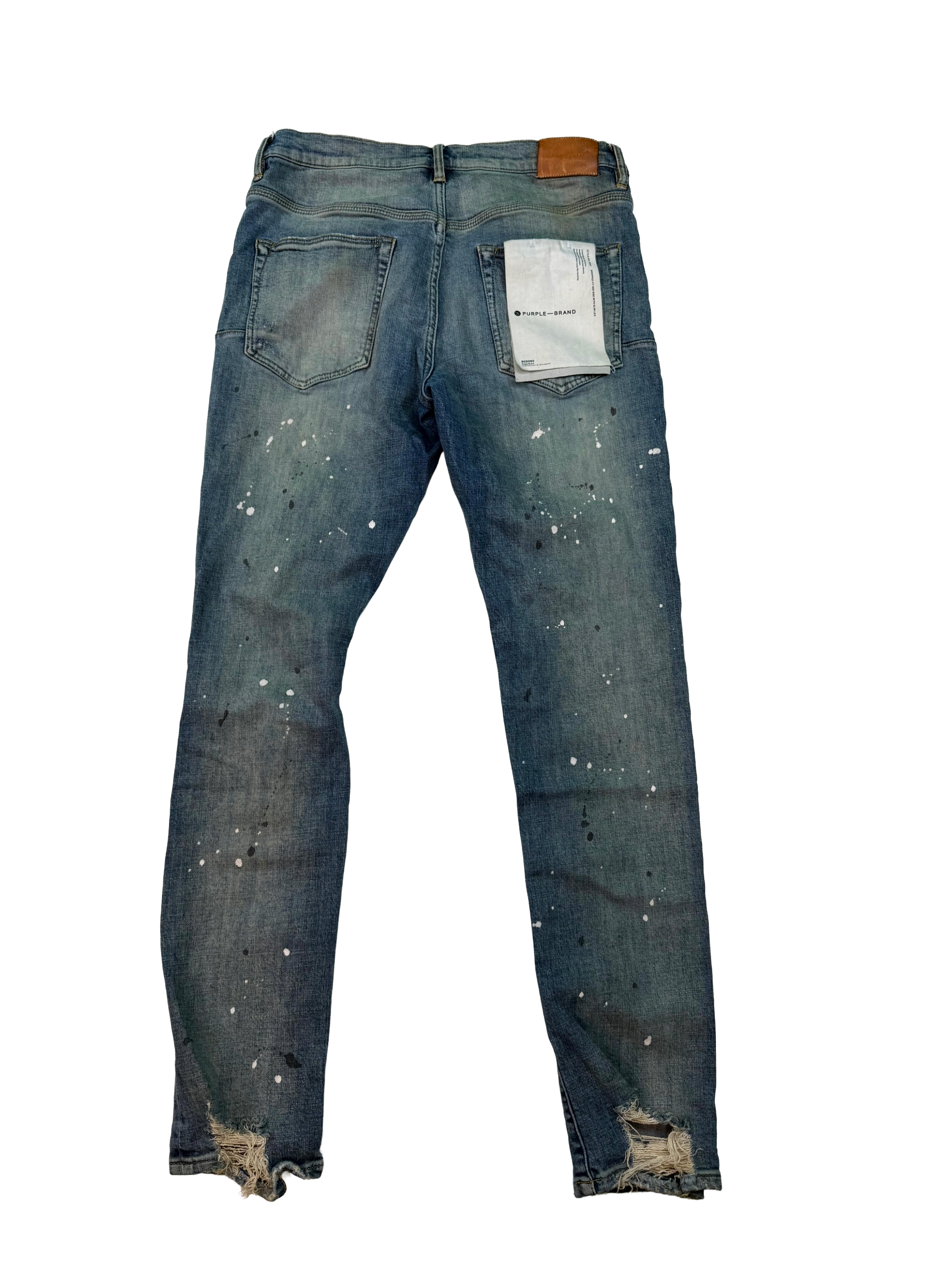 Purple Vintage Wash Ripped Jeans