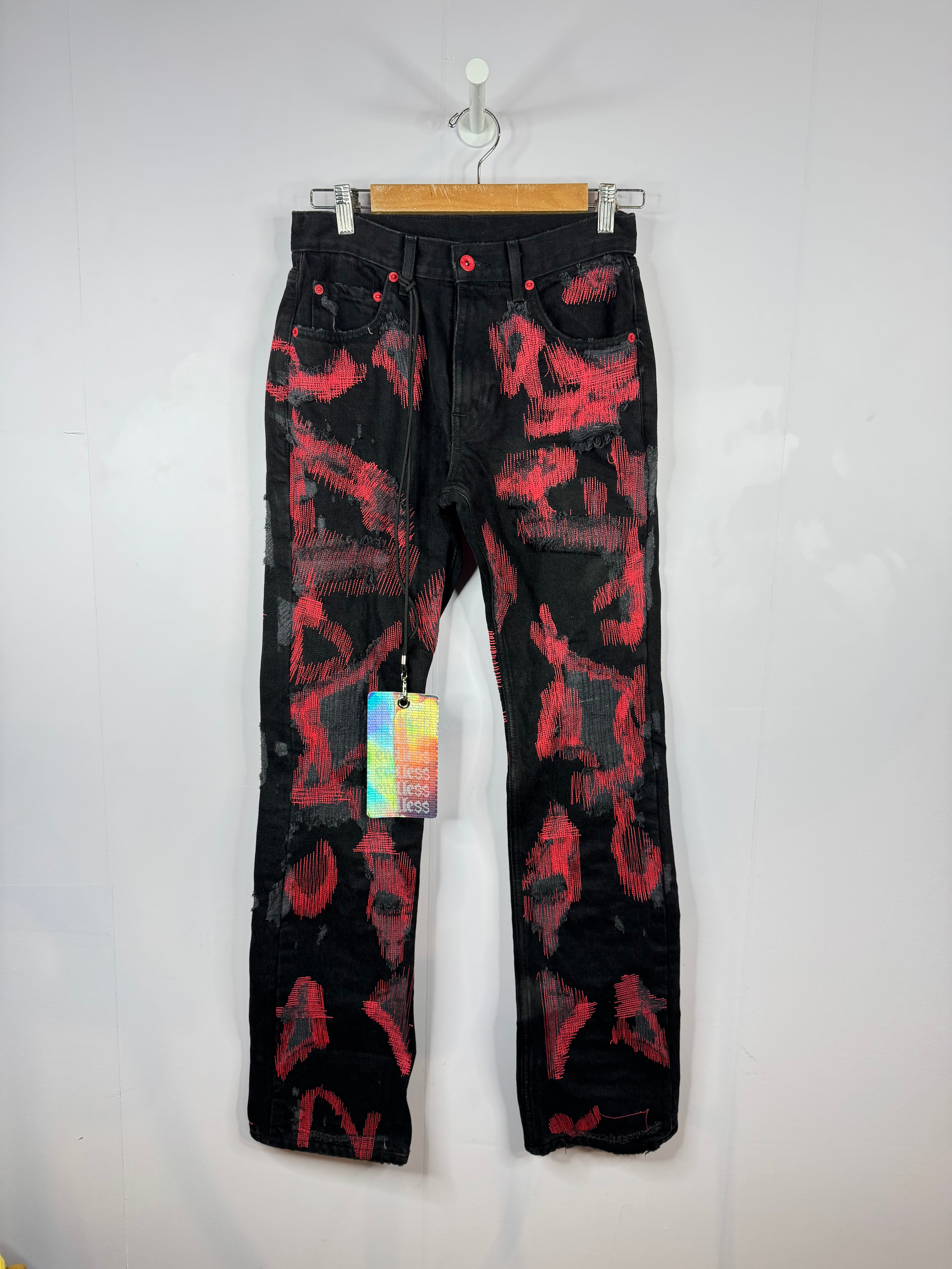 Endless Boro Black & Red Jean