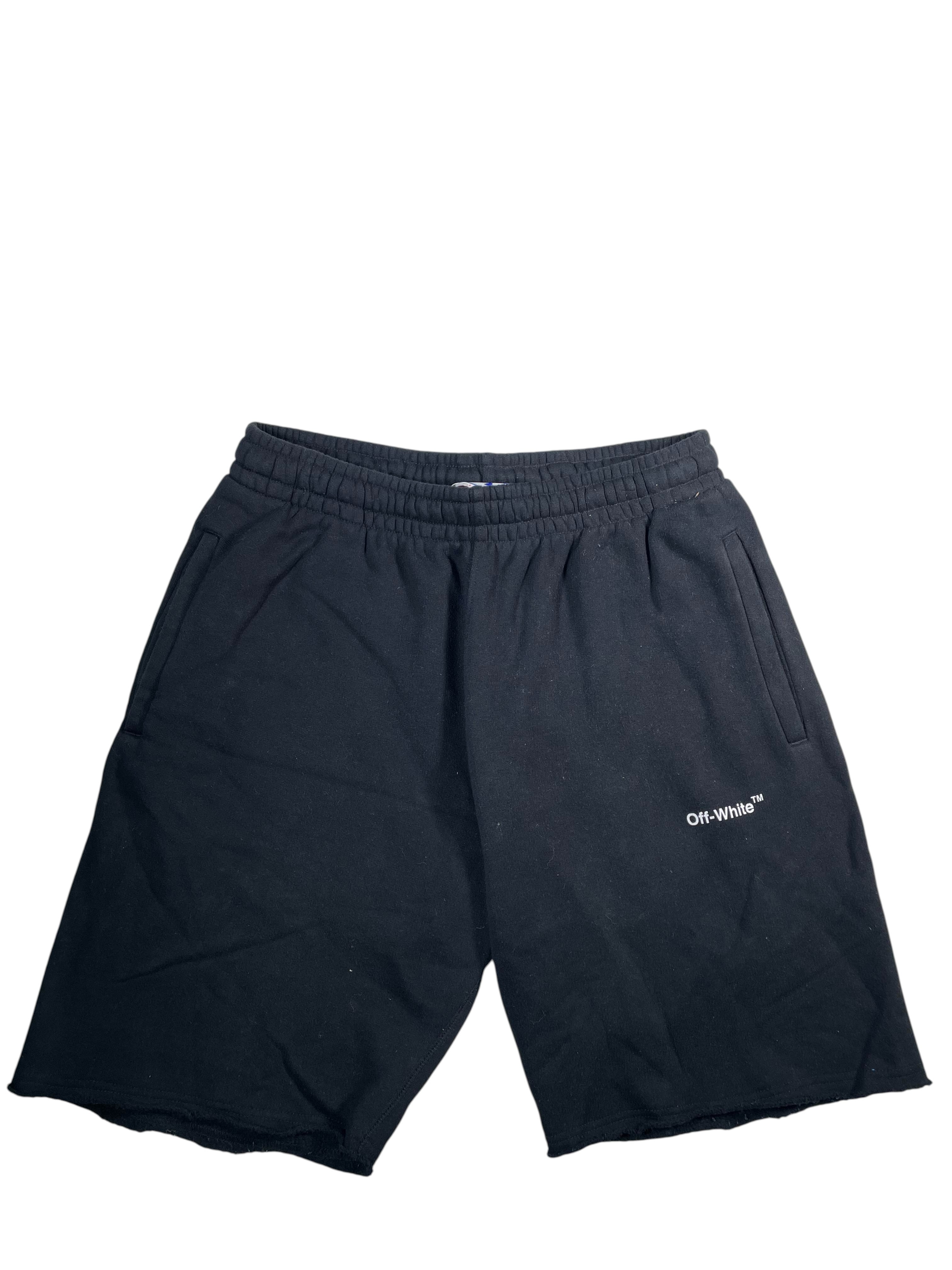 Off Caravaggio White & Black Shorts