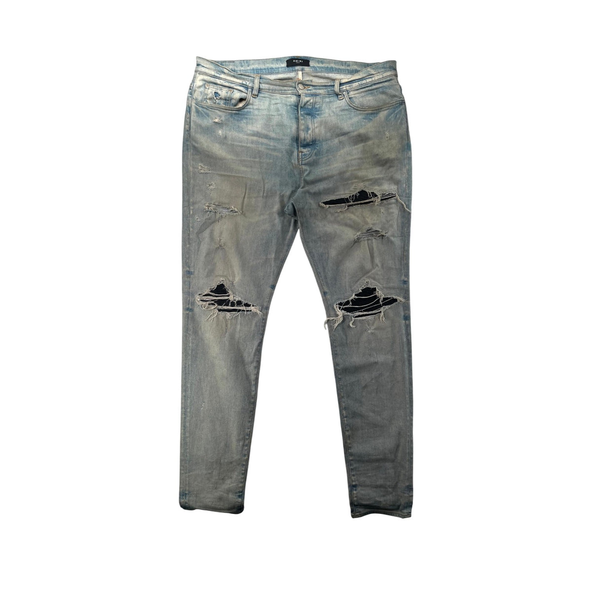 Amiri "MX1" Patch Vintage Wash & Black Jeans