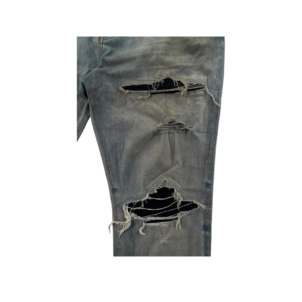 Amiri "MX1" Patch Vintage Wash & Black Jeans