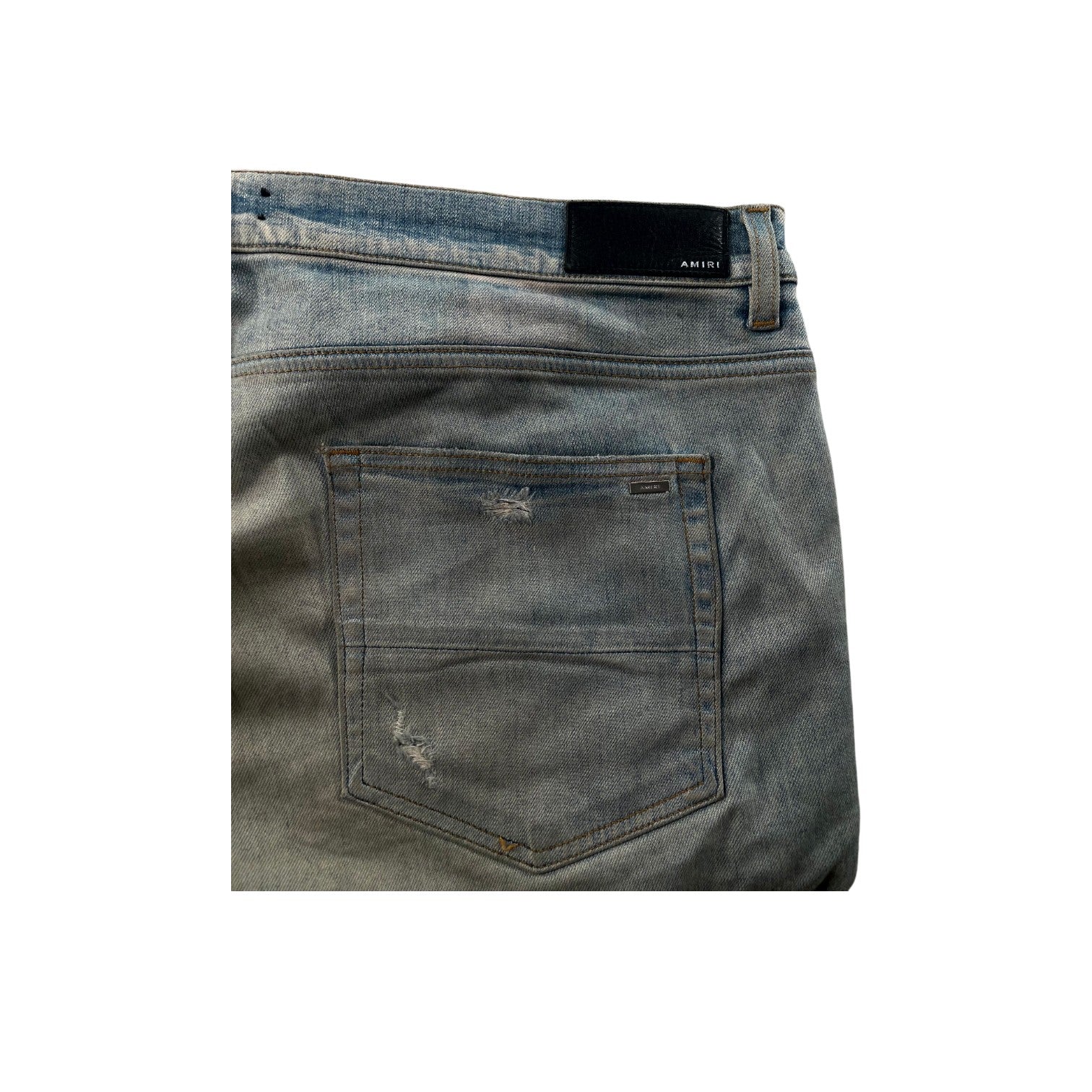 Amiri "MX1" Patch Vintage Wash & Black Jeans