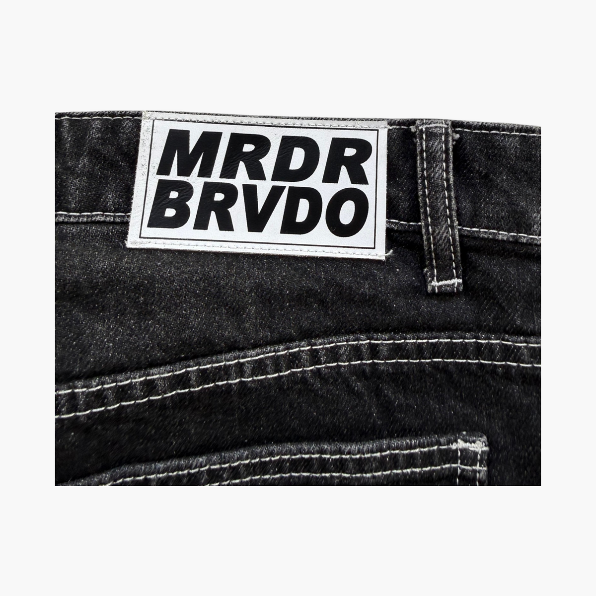 Who Decides War Cowboy Side Logo Black Jeans