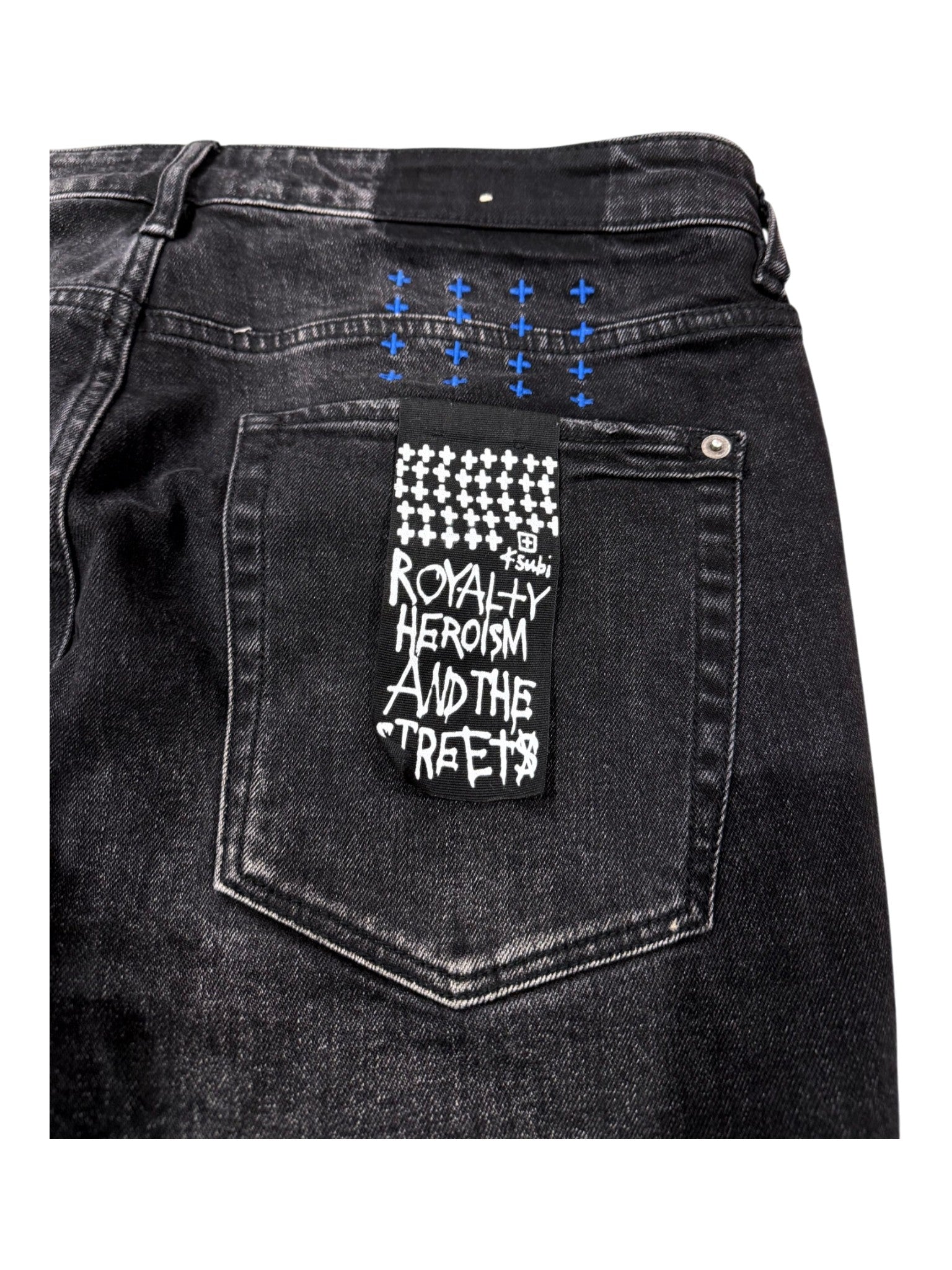 Ksubi Black Wash & Blue Jeans
