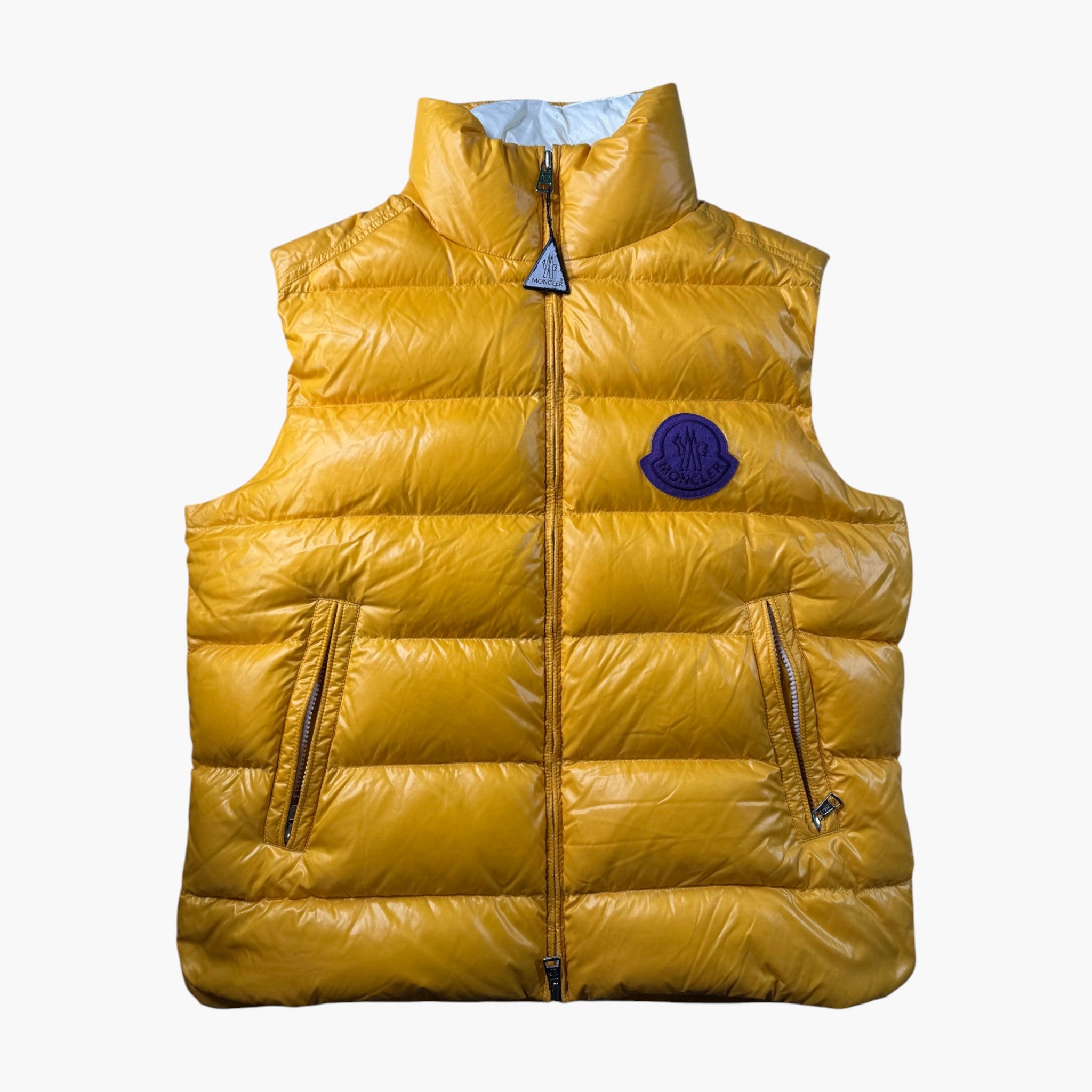 Moncler Patch Yellow & Purple Puffer Vest