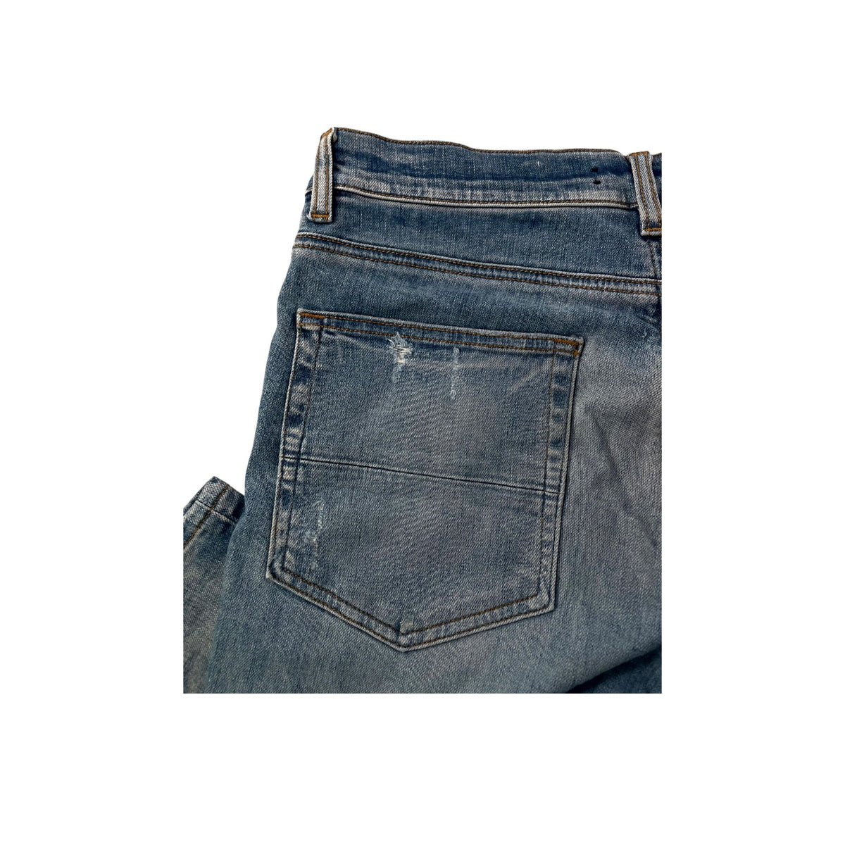 Amiri Denim Applique Side Logo Light Wash Jeans
