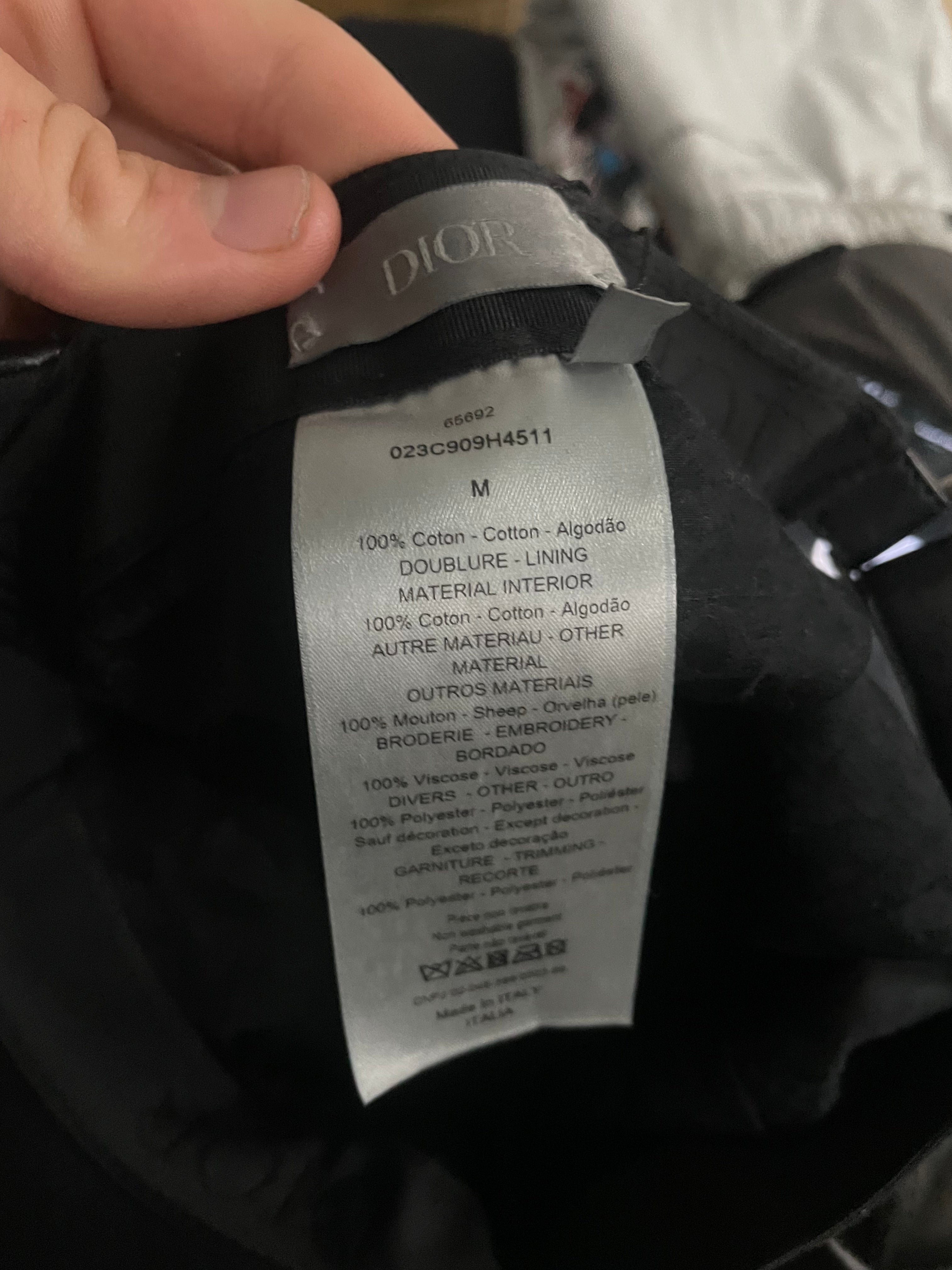 Dior CD Peter Doig Hat Black Used OSFM