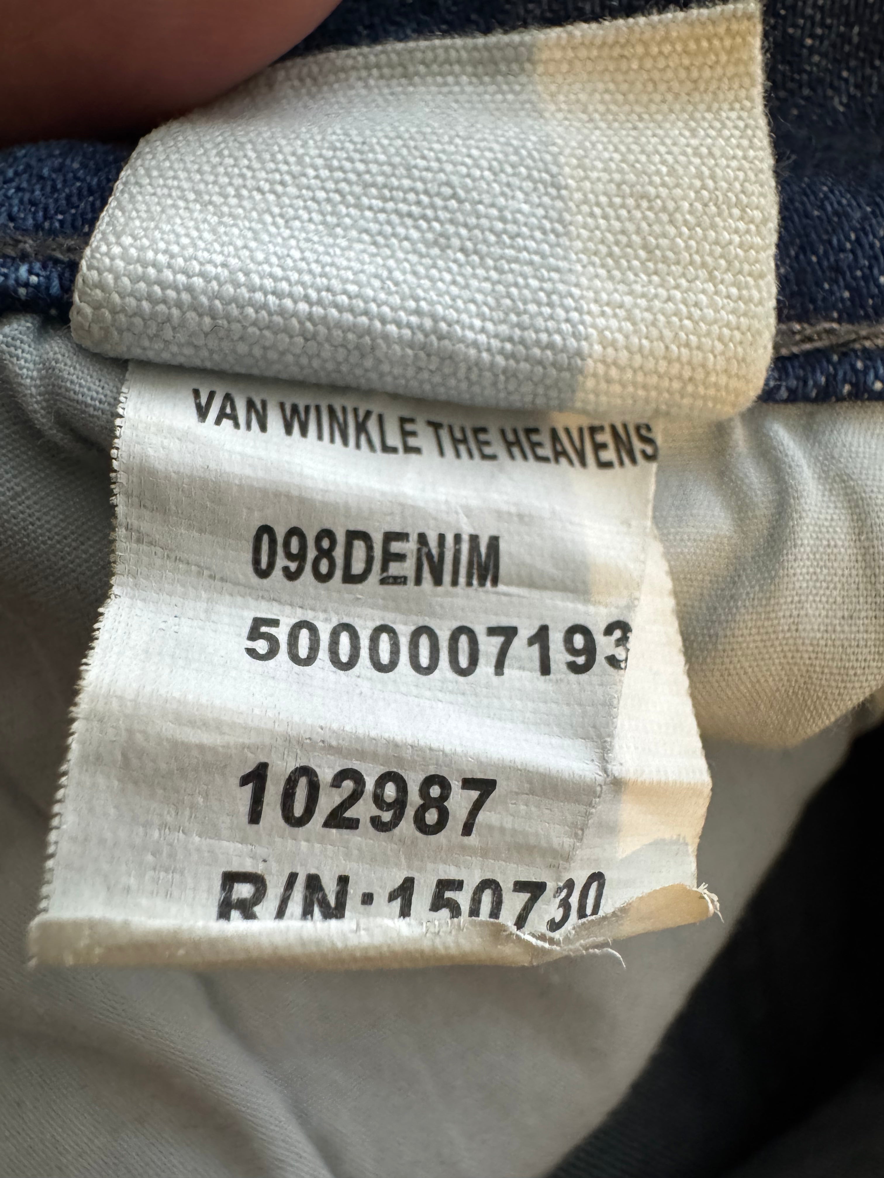 Ksubi Ripped Knee Blue & White Jeans