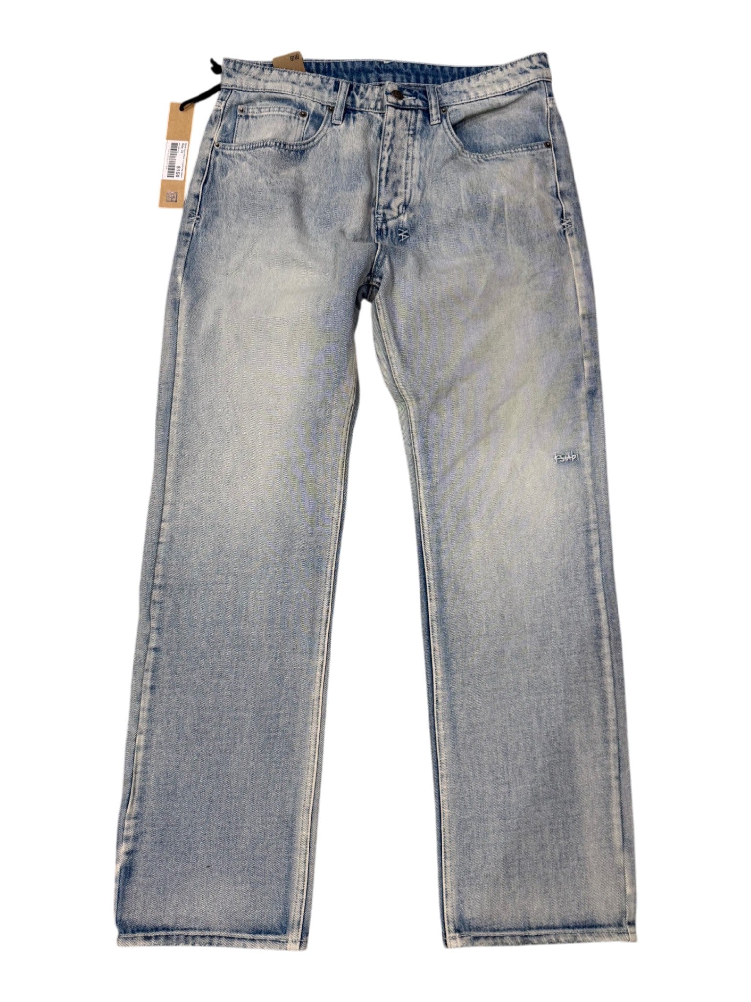 Ksubi Straight Leg Light Wash Jeans