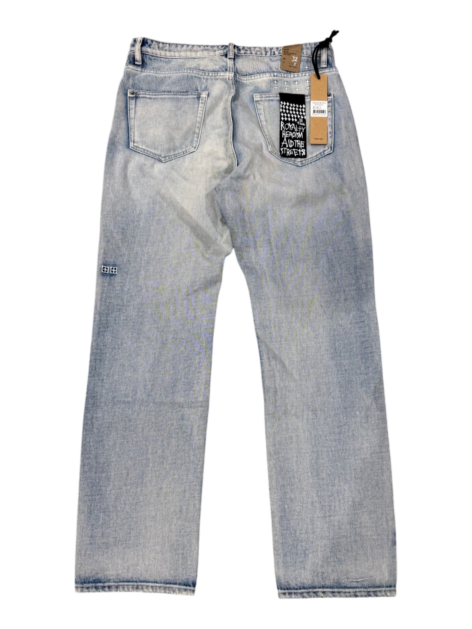 Ksubi Straight Leg Light Wash Jeans