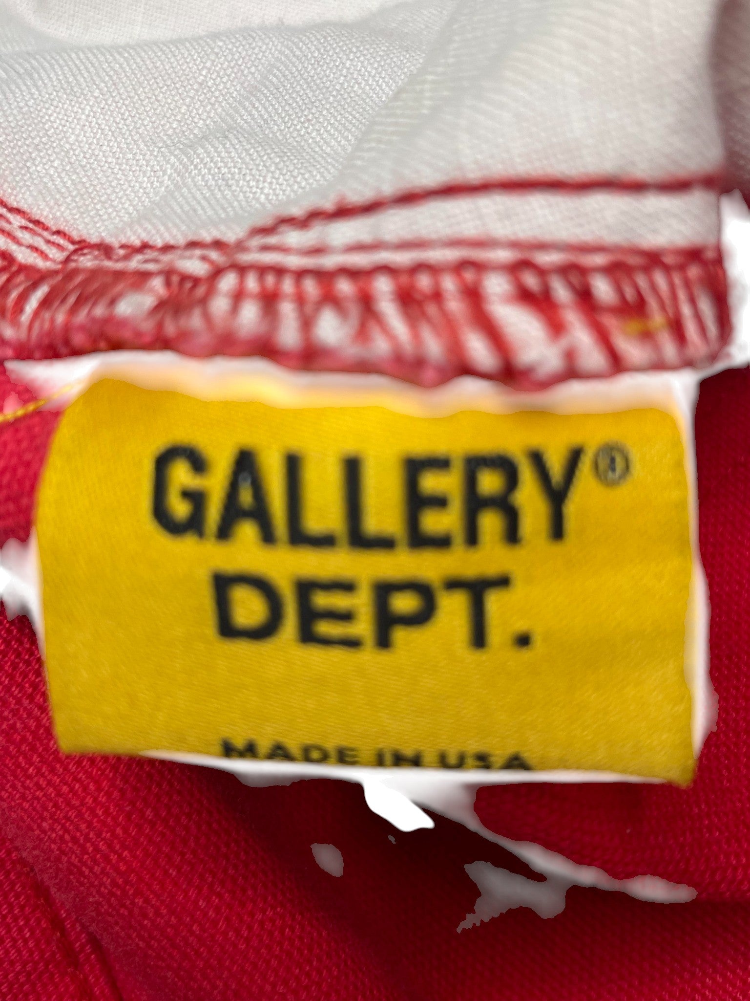 Gallery Dept. 'Paint Splatter' Red Jeans