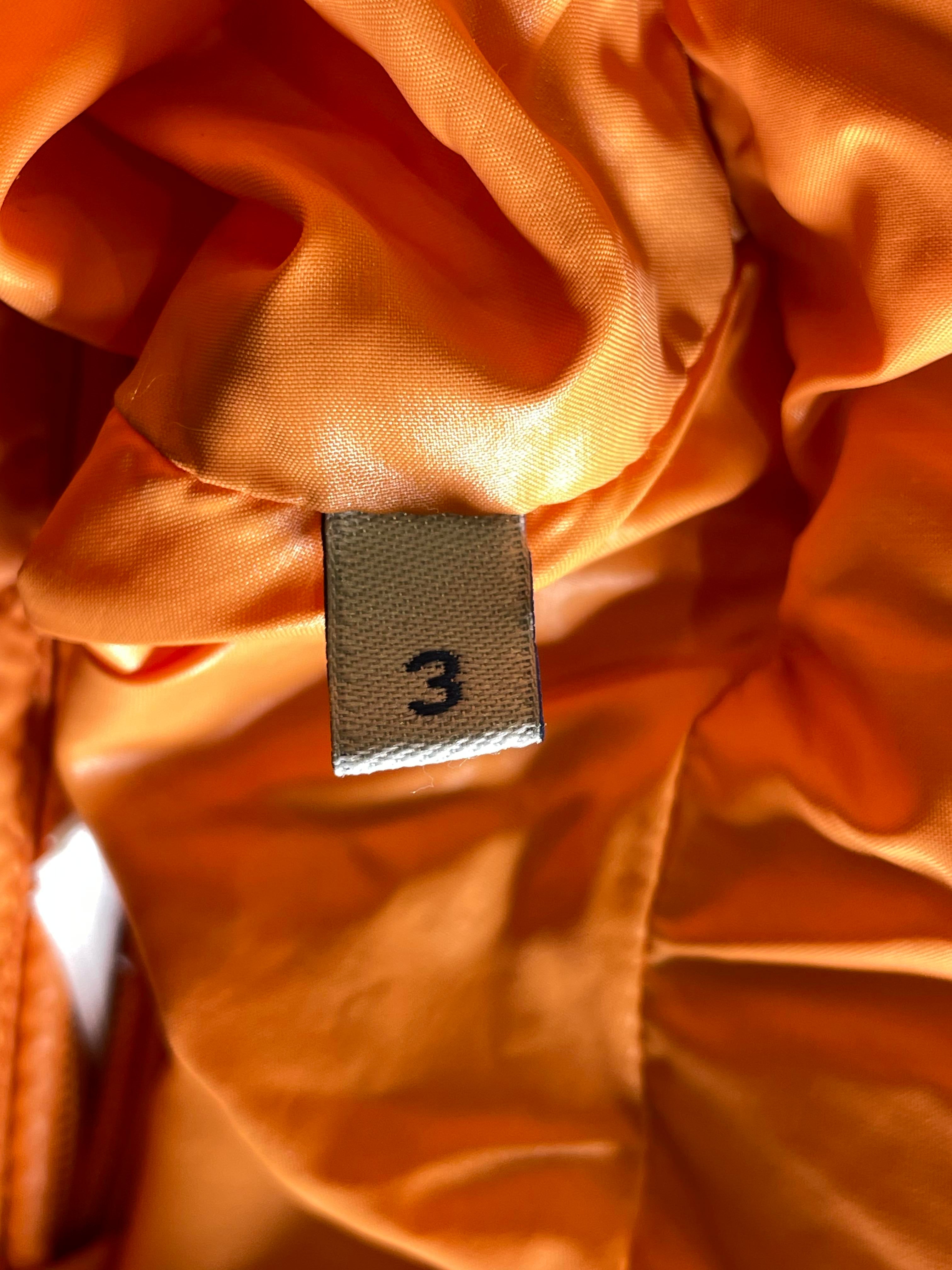Moncler Down Achill (3) Orange Puffer Jacket