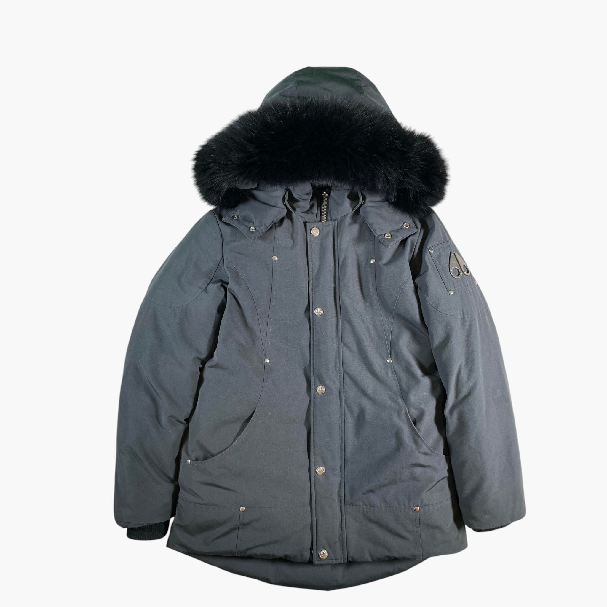 Moose Knuckles Grey & Black (Kid's) Bomber Jacket