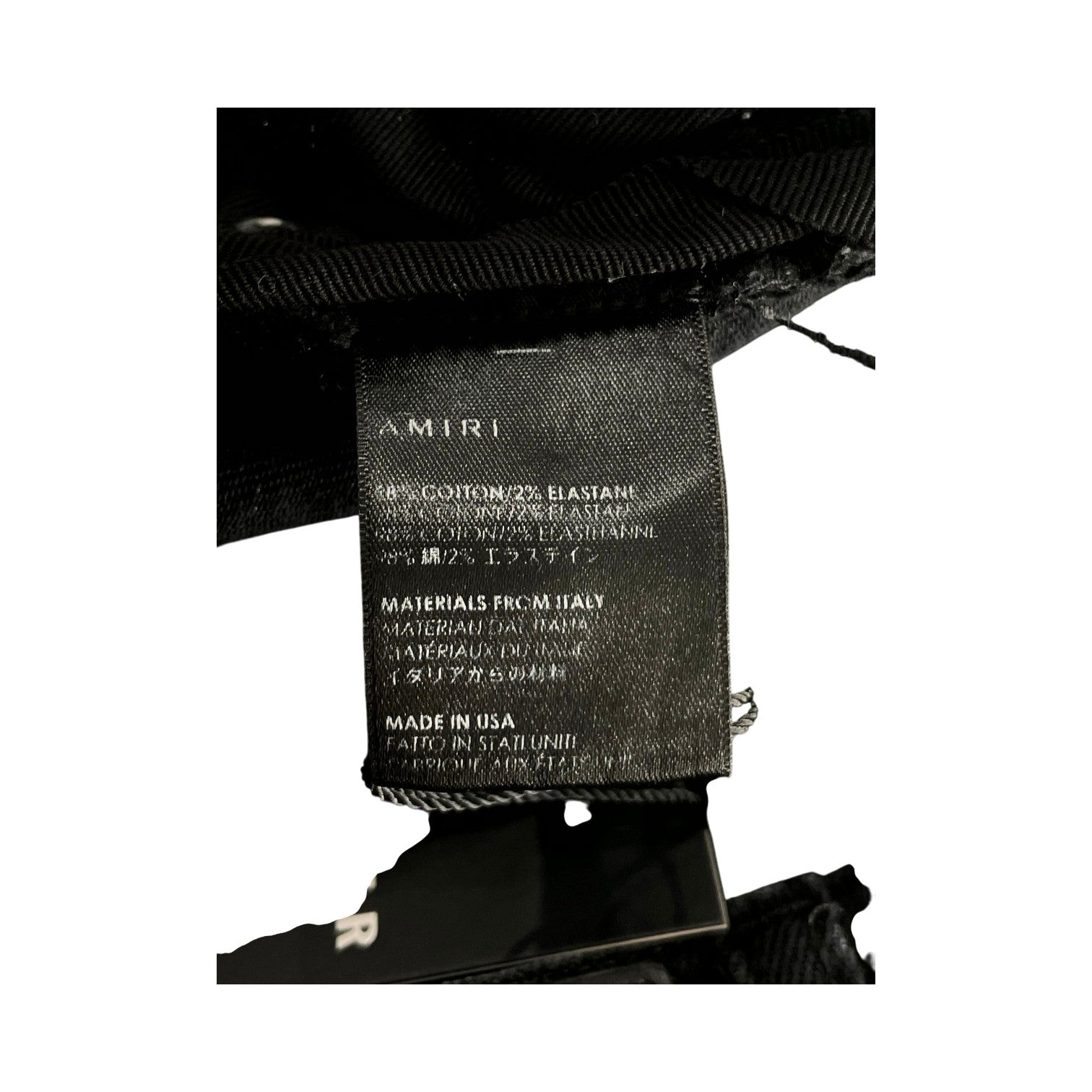 Amiri Distressed Patchwork Black Wash Jeans