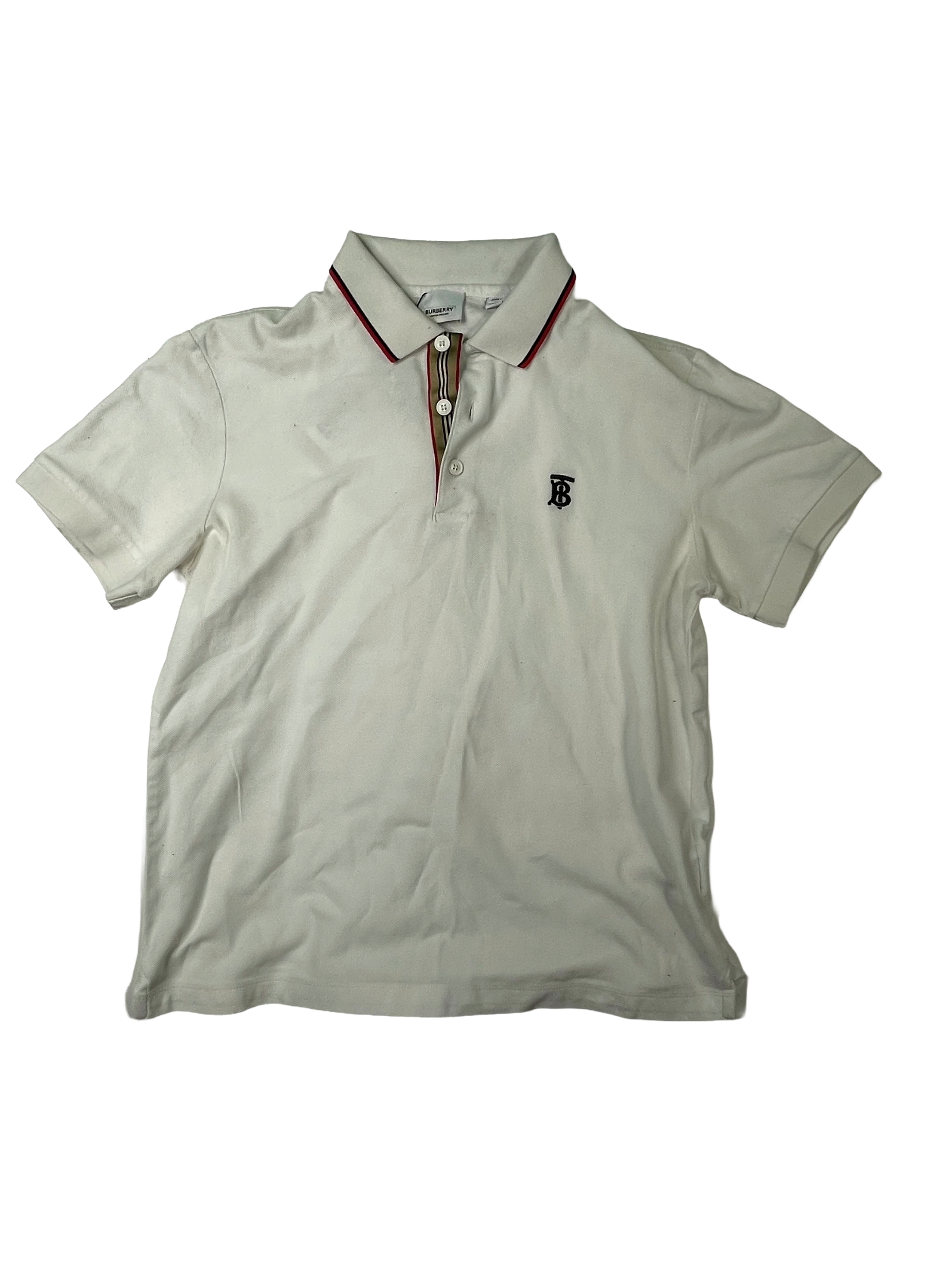 Burberry White & Black Polo