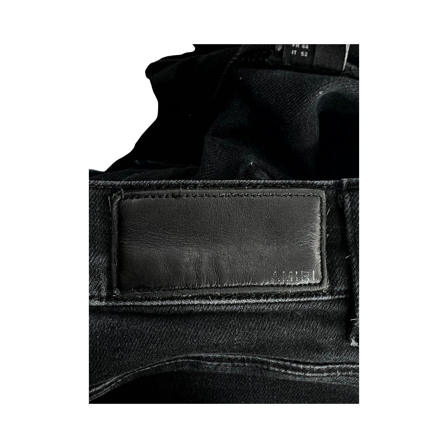 Amiri Distressed Patchwork Black Wash Jeans