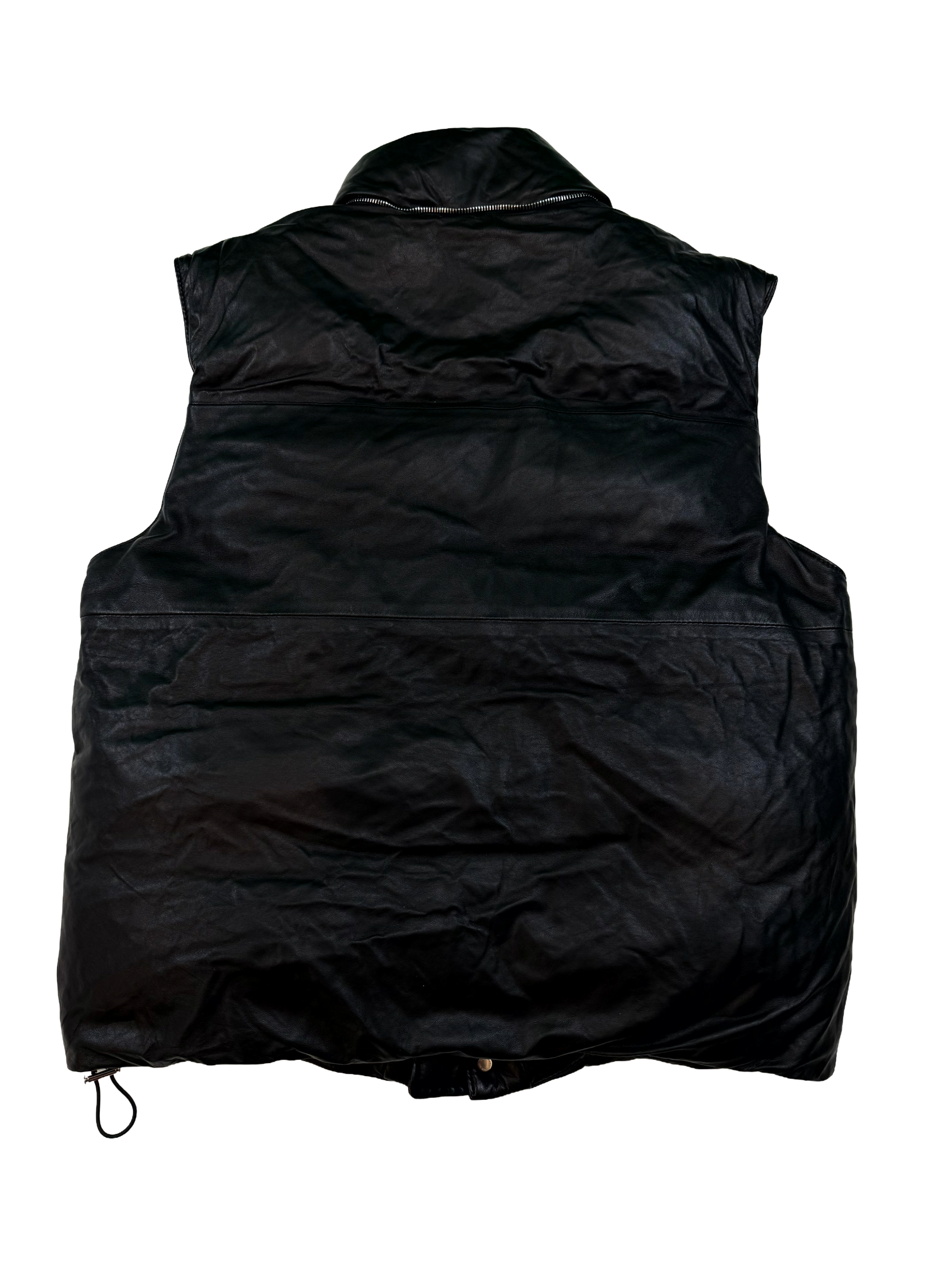 Amiri Vest Black Leather Jacket