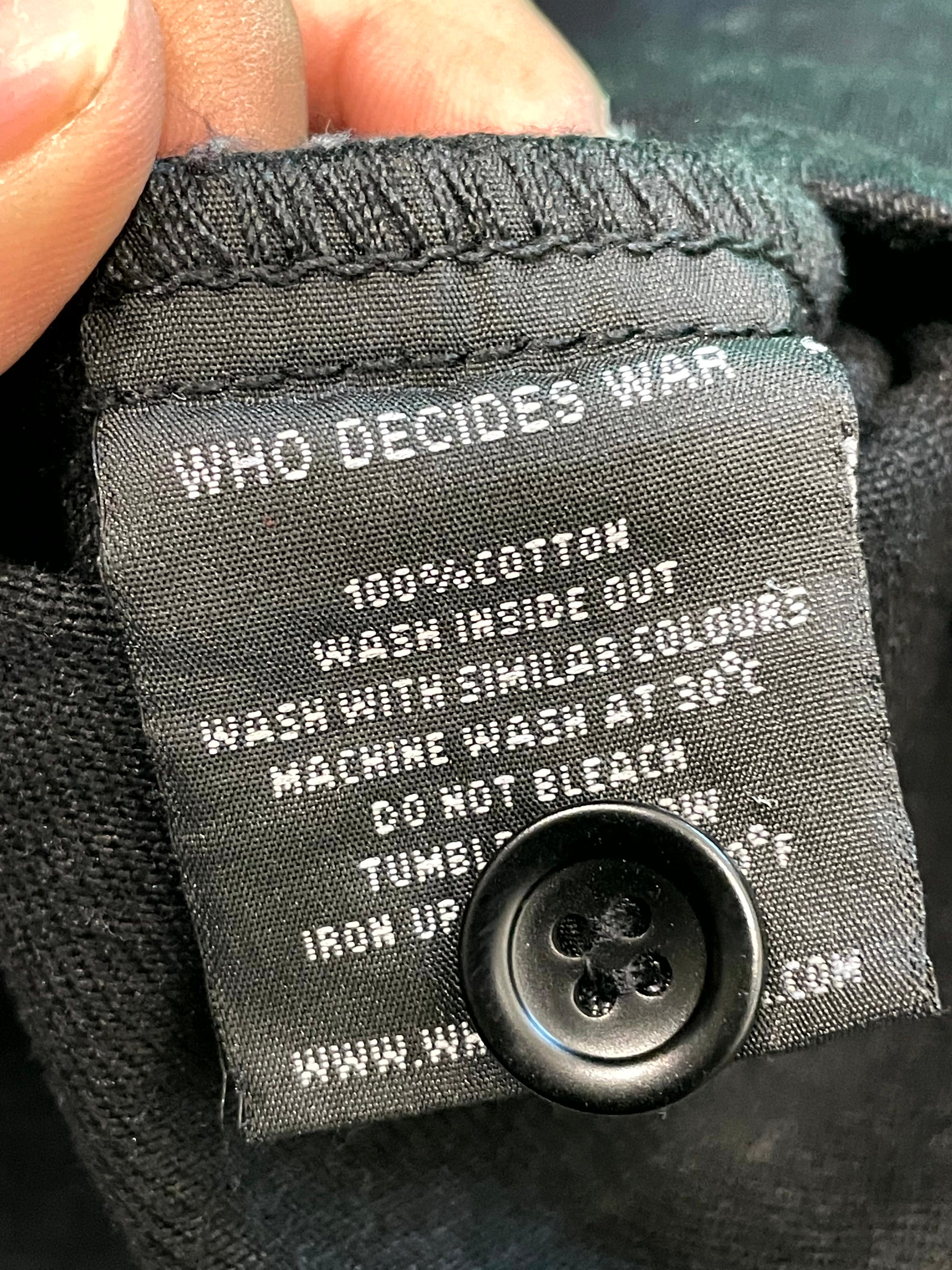 WDW Link Window Coal Button Up Shirt