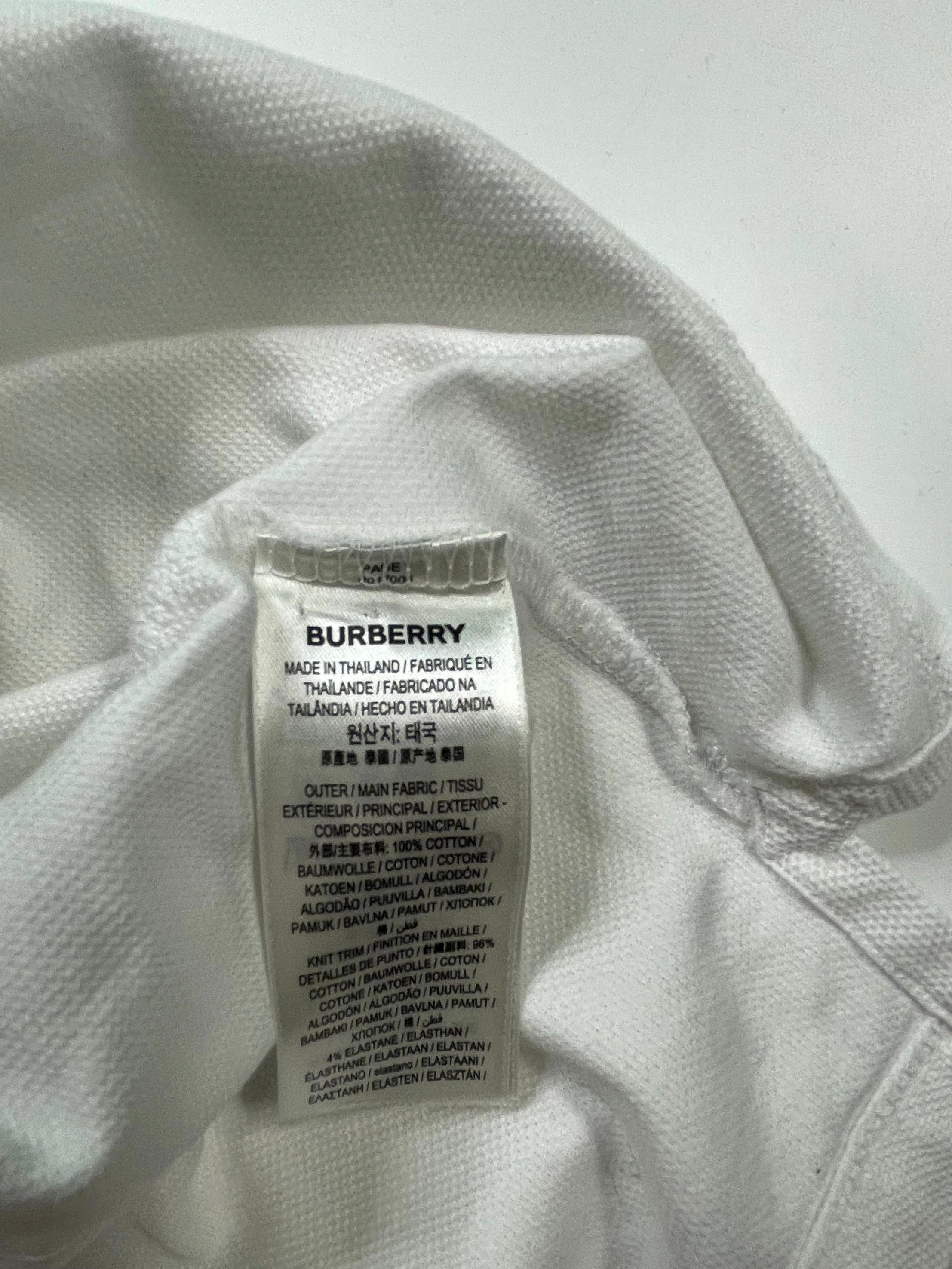 Burberry White & Black Polo