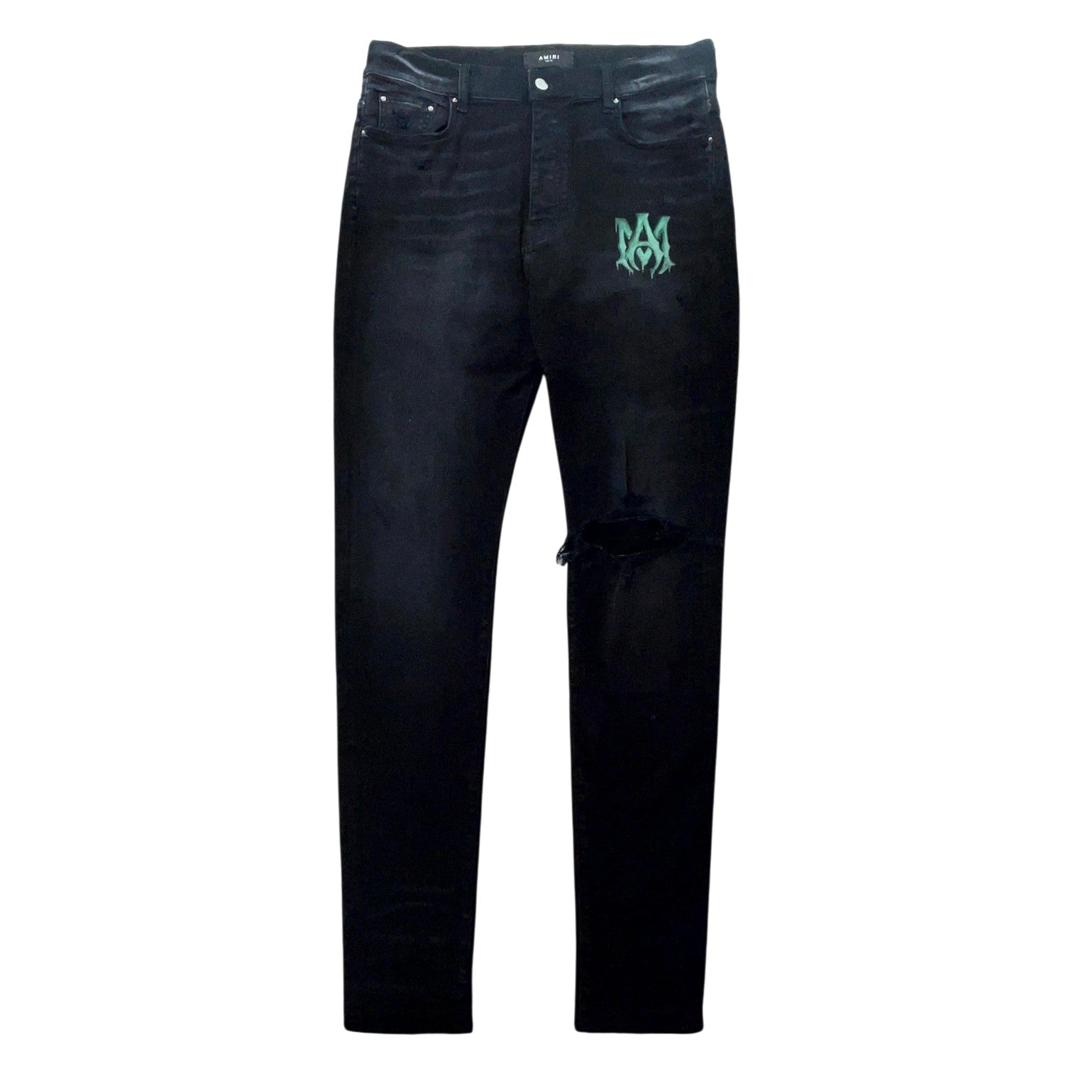 Amiri Slime MA Black & Green Jeans
