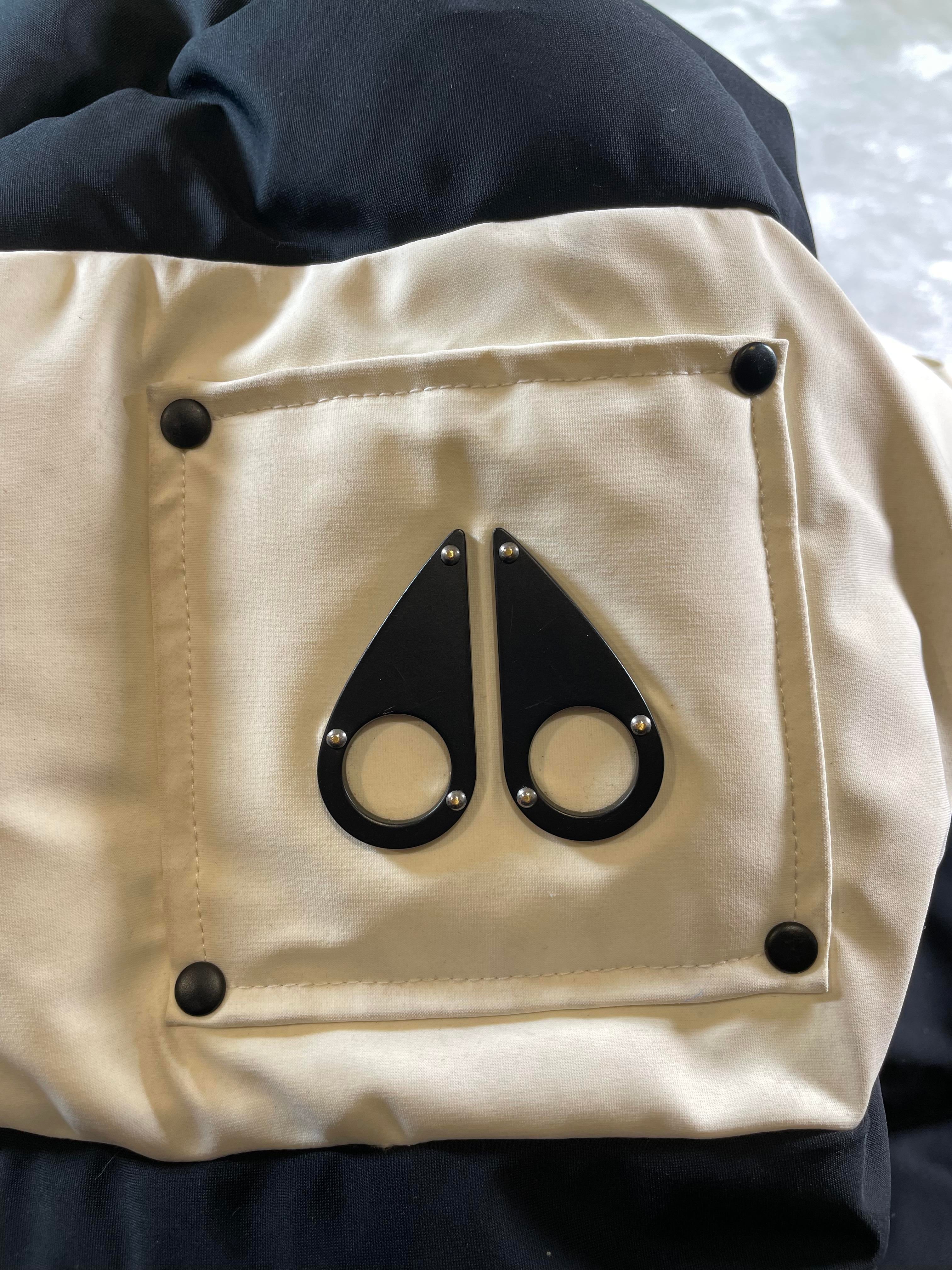 Moose Knuckles Black & White Puffer Jacket